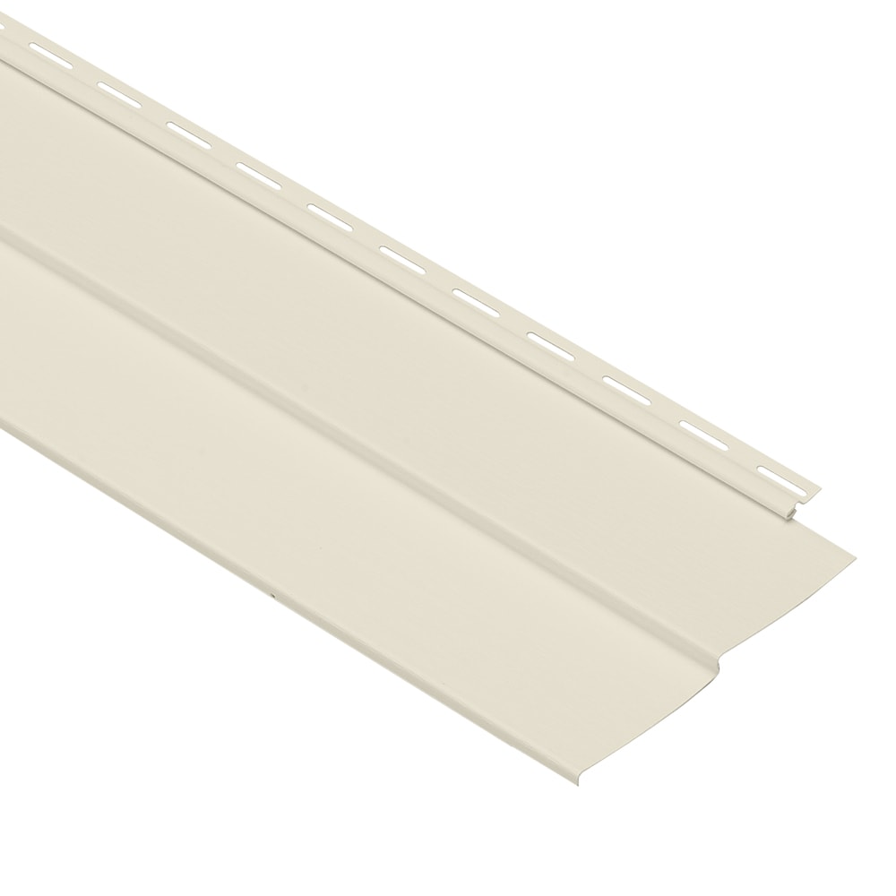 Georgia-Pacific 200057B Forest Ridge Double 4-in Traditional Cream Vinyl Siding Panel 8.0-in x 150.0-in 8.33-sq ft /piece