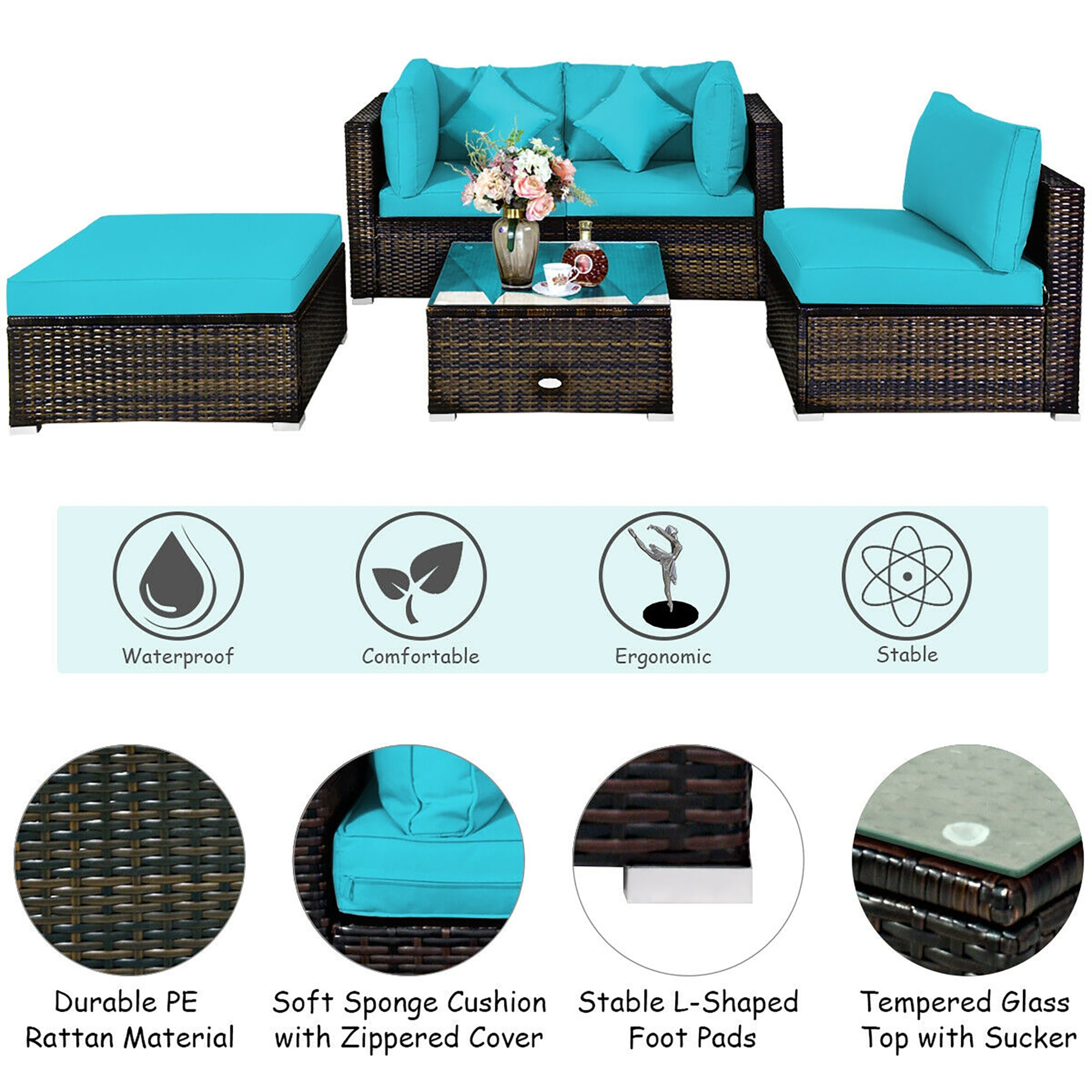 CASAINC TM-SH000090AAC Patio-Conversation-Sets - View #4