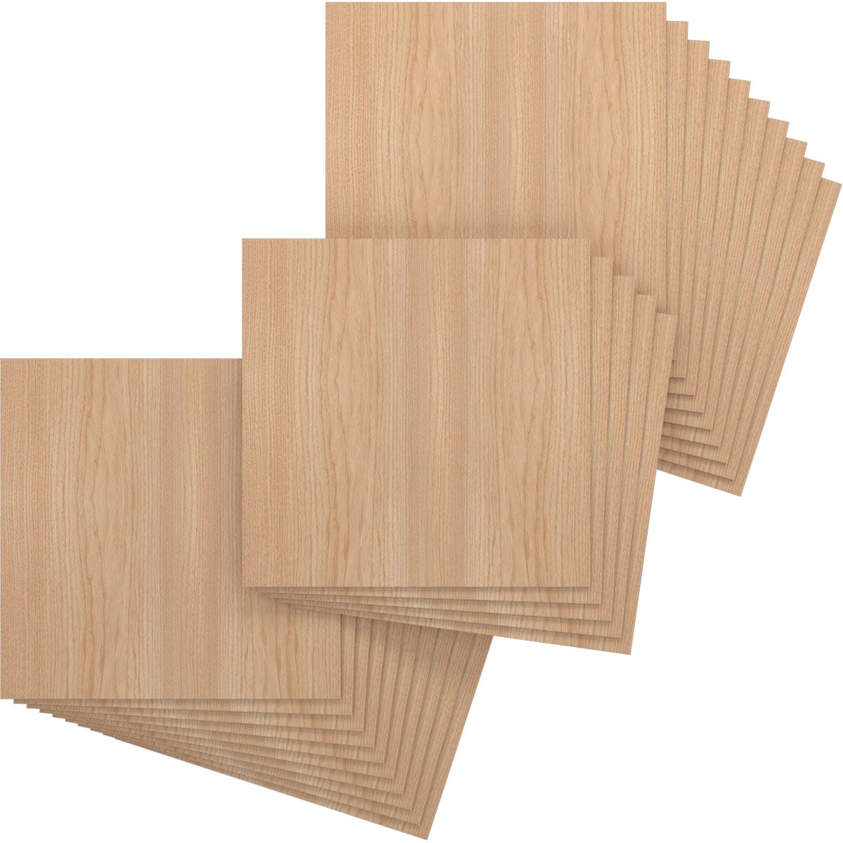 Ekena Millwork HBW24X24X375DHI 23-3/4-in x 23-3/4-in Smooth Paintable/Stainable Wood Wall Panel ( 25 -Pack, Covers 3.92-sq ft )