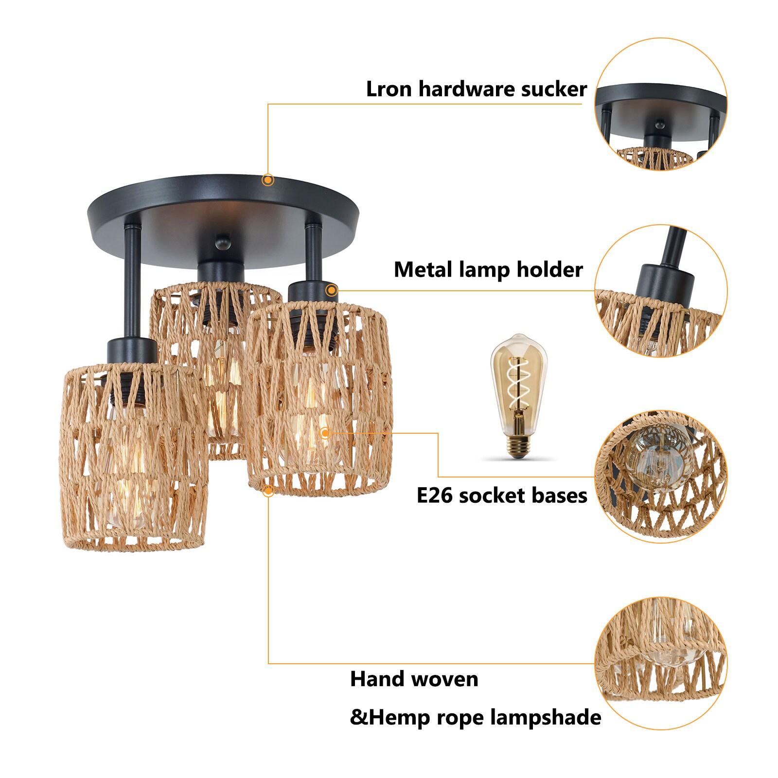 Oukaning JZUCK5Y4NSHCX flushmounts - View #5