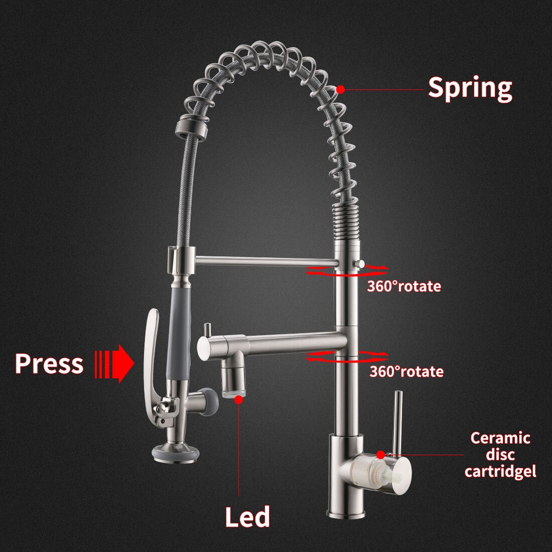 Fapully FA-B-1004N-LED Kitchen-Faucets - View #8