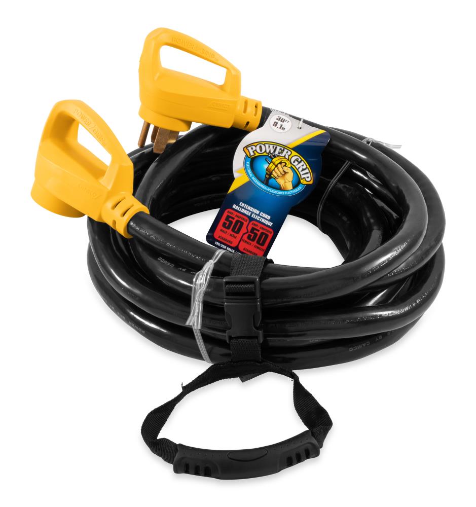 RV Extension Cord  Power Cord 50 Amp 100 FT Weatherproof Marine Shore Power Cord 