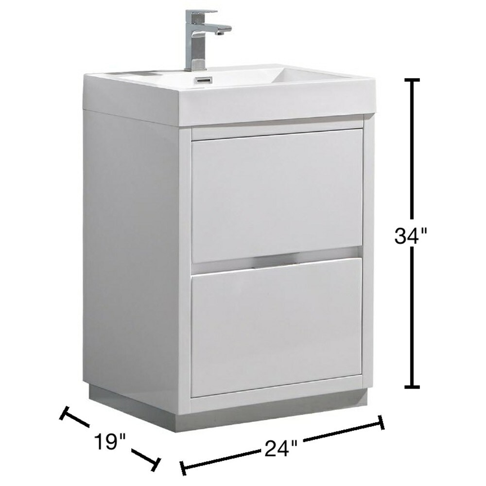Fresca FCB8424WH-I Bath-Vanity-Combo - View #11