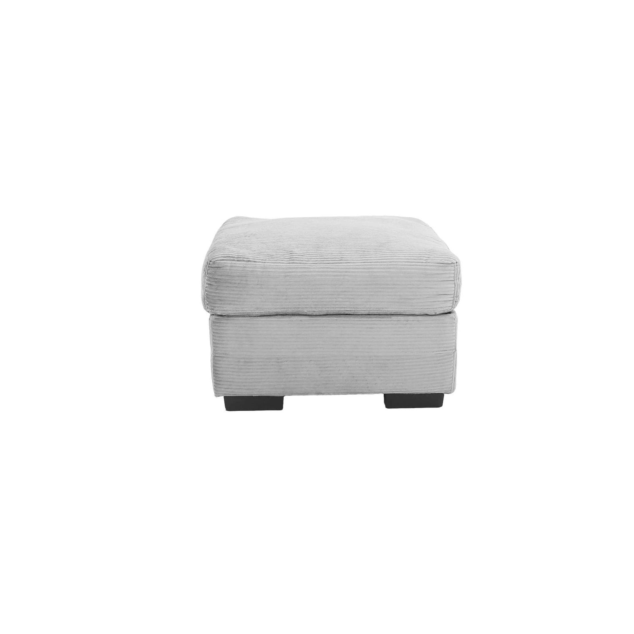 JASMODER W22339822 25.98-in Modern Light Grey Polyester/Blend Sofa
