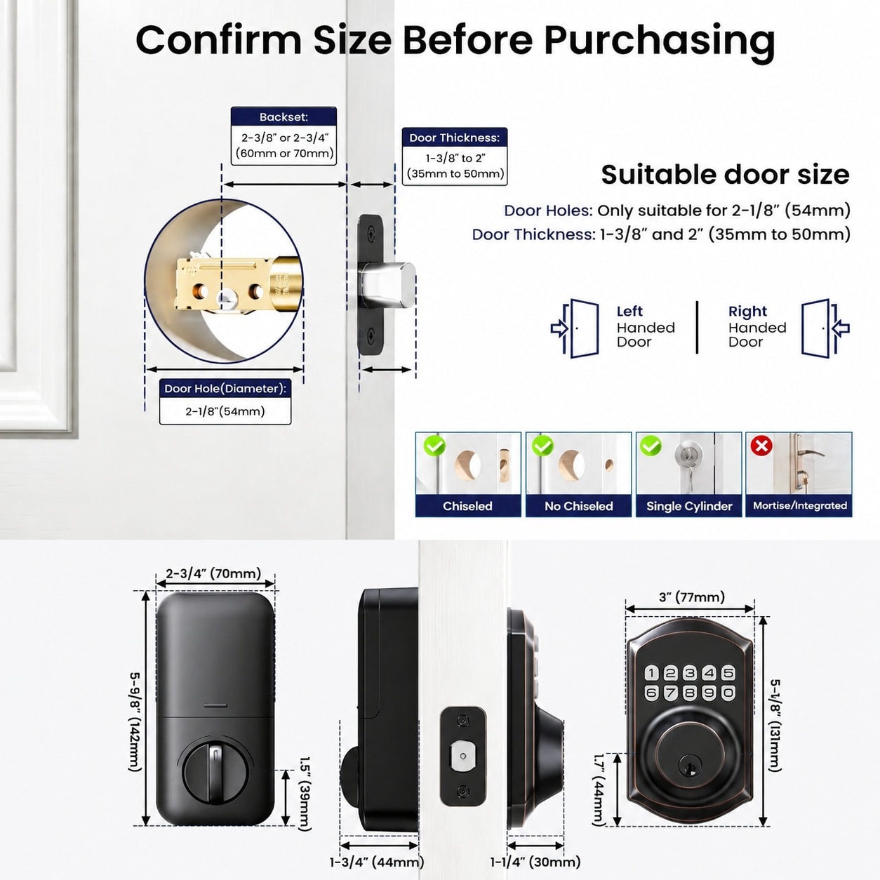 Oyezvary LOZ0804O299 Electronic-Door-Locks - View #6