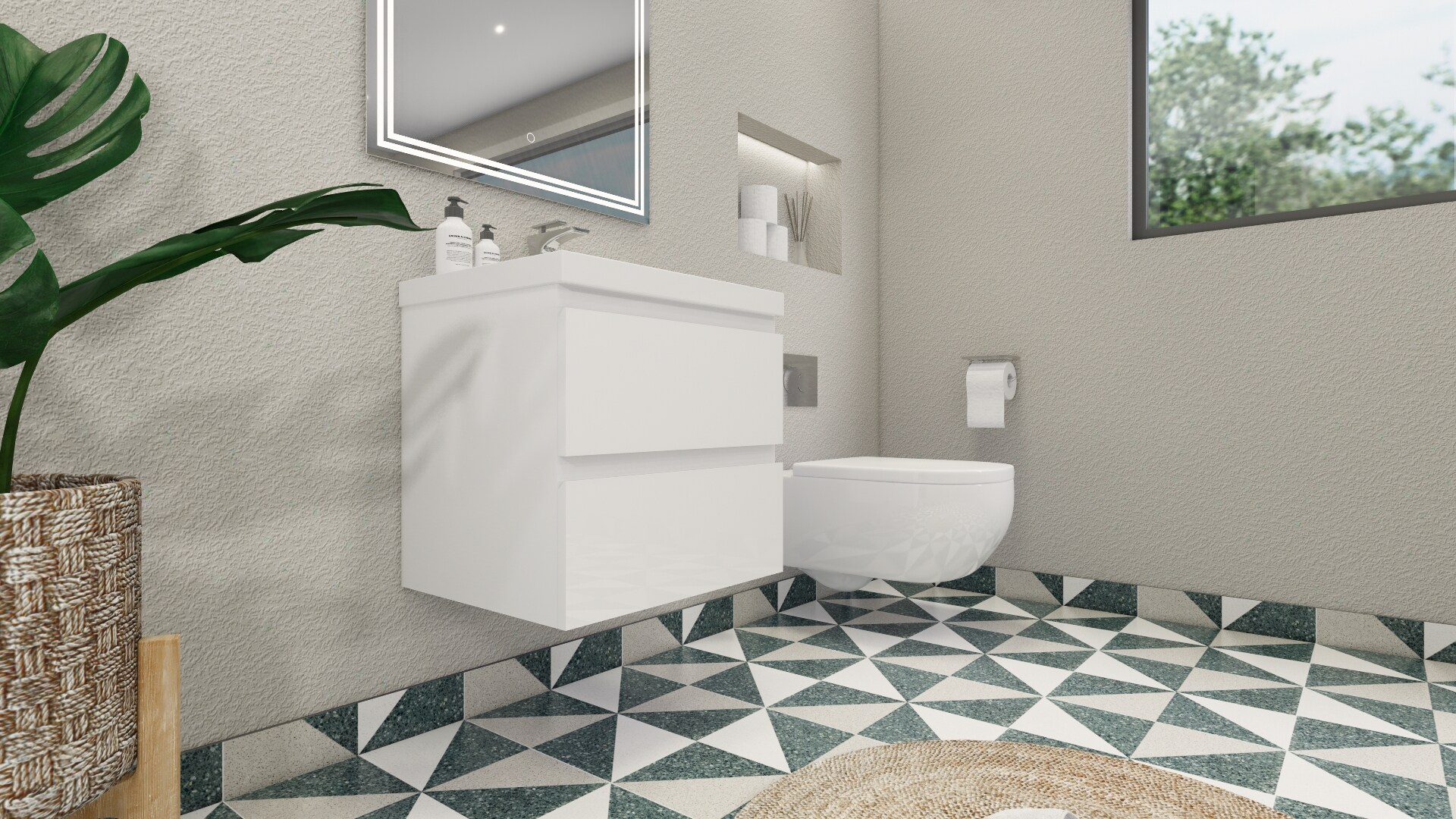 Moreno Bath MOB24-GW Bath-Vanity-Combo - View #5