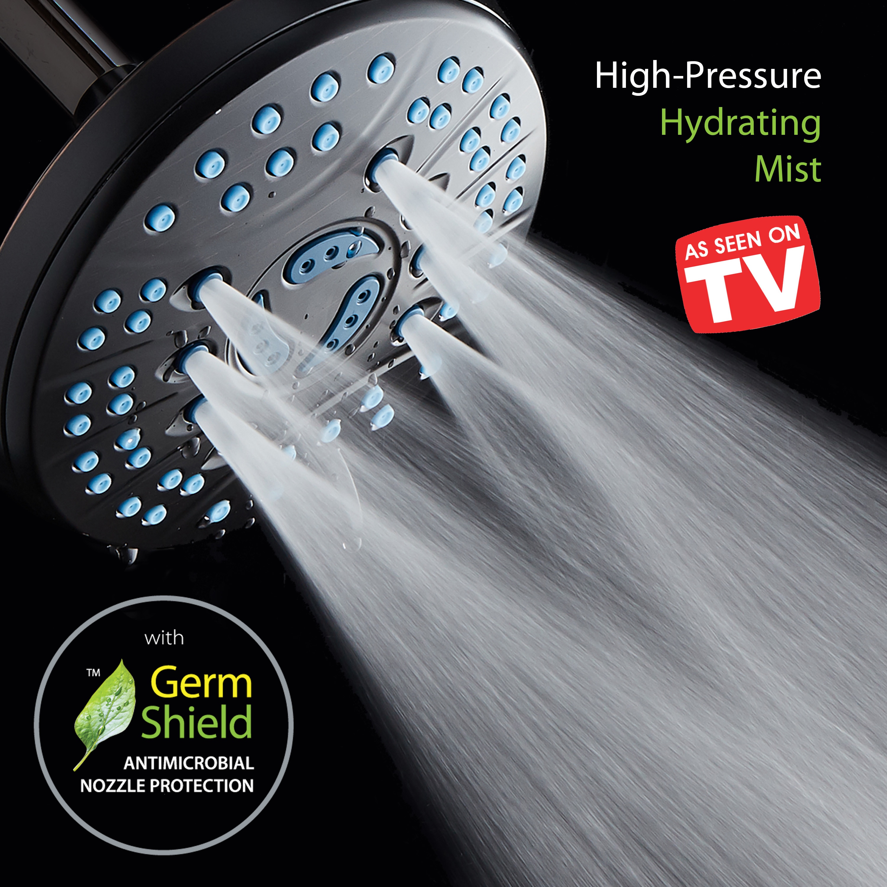 Oil-Rubbed Bronze 6-Setting Round Rainfall Shower Head