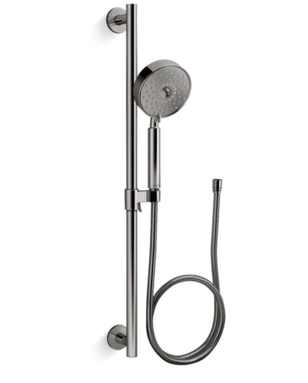 KOHLER 22178-G-TT Purist Vibrant Titanium Sold separately Handheld 5-Inches Round Shower Faucet