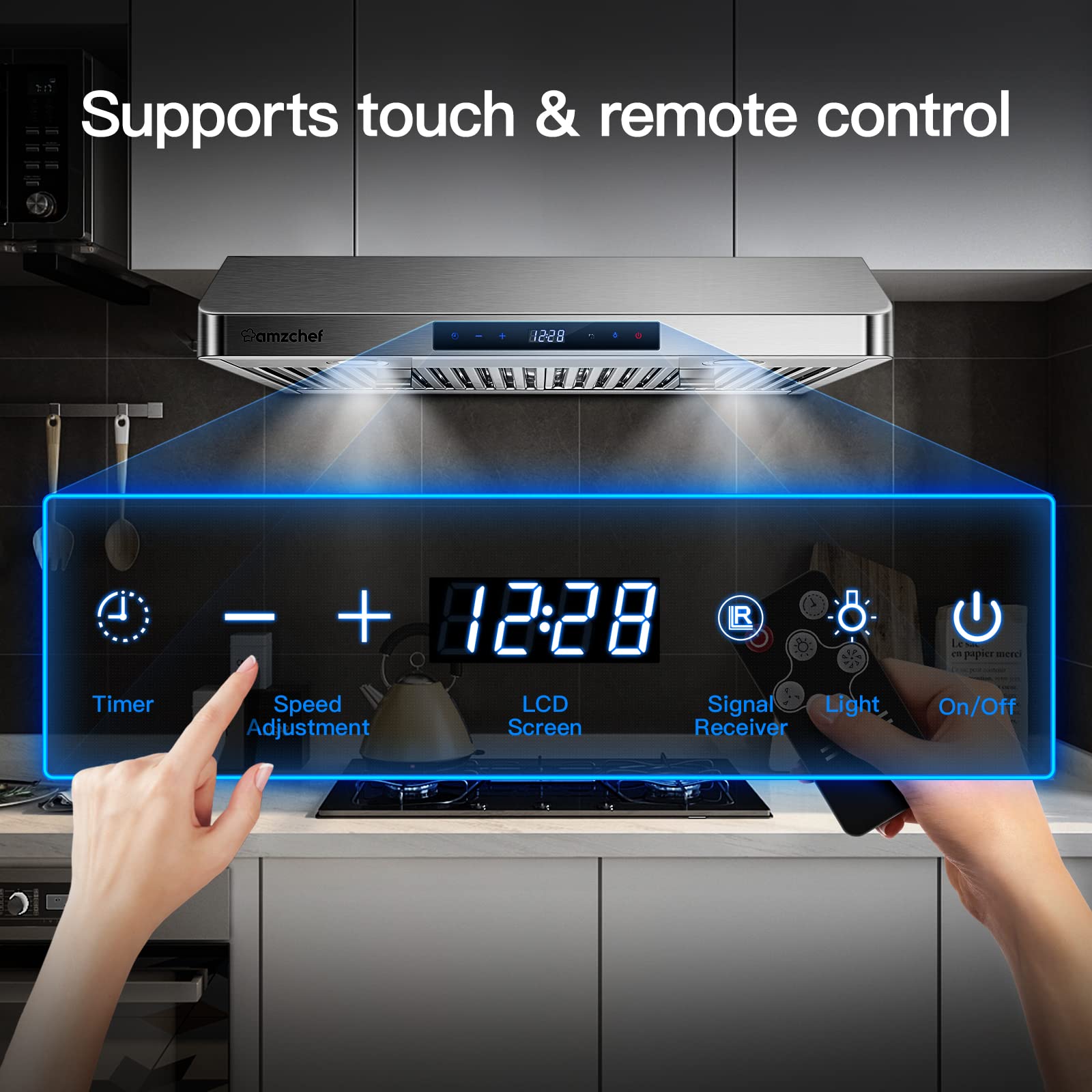 amzchef UL-70LS4A Undercabinet-Range-Hoods - View #5