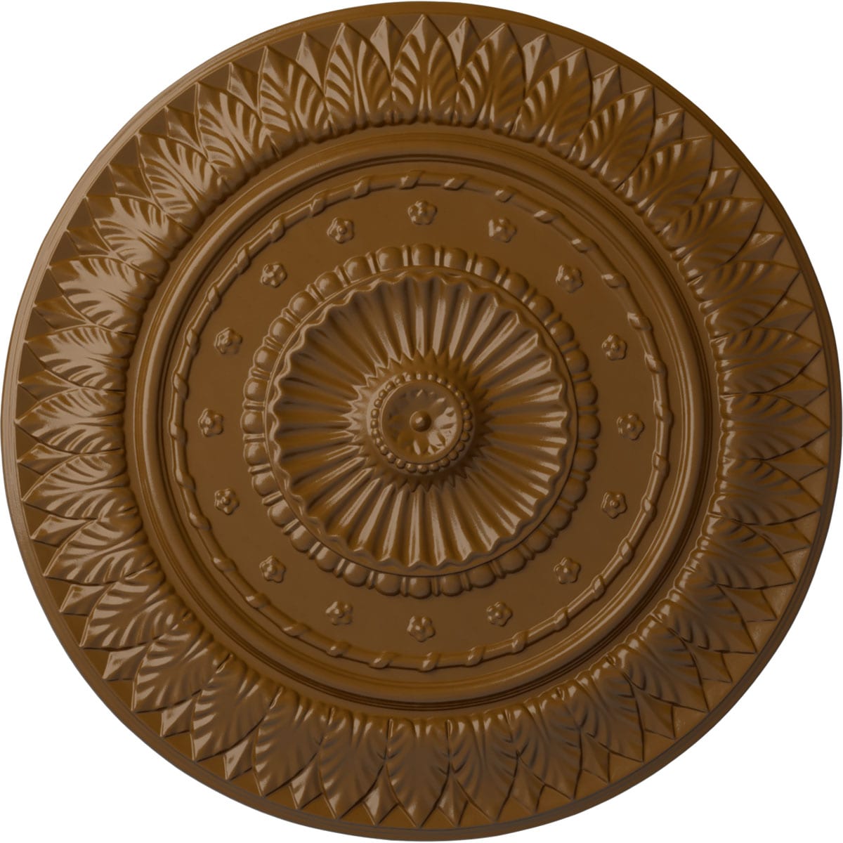 Ekena Millwork CM26CSSTF Christopher 26.625-in W x 26.625-in L Painted Smokey Topaz Polyurethane Whole Ceiling Medallion