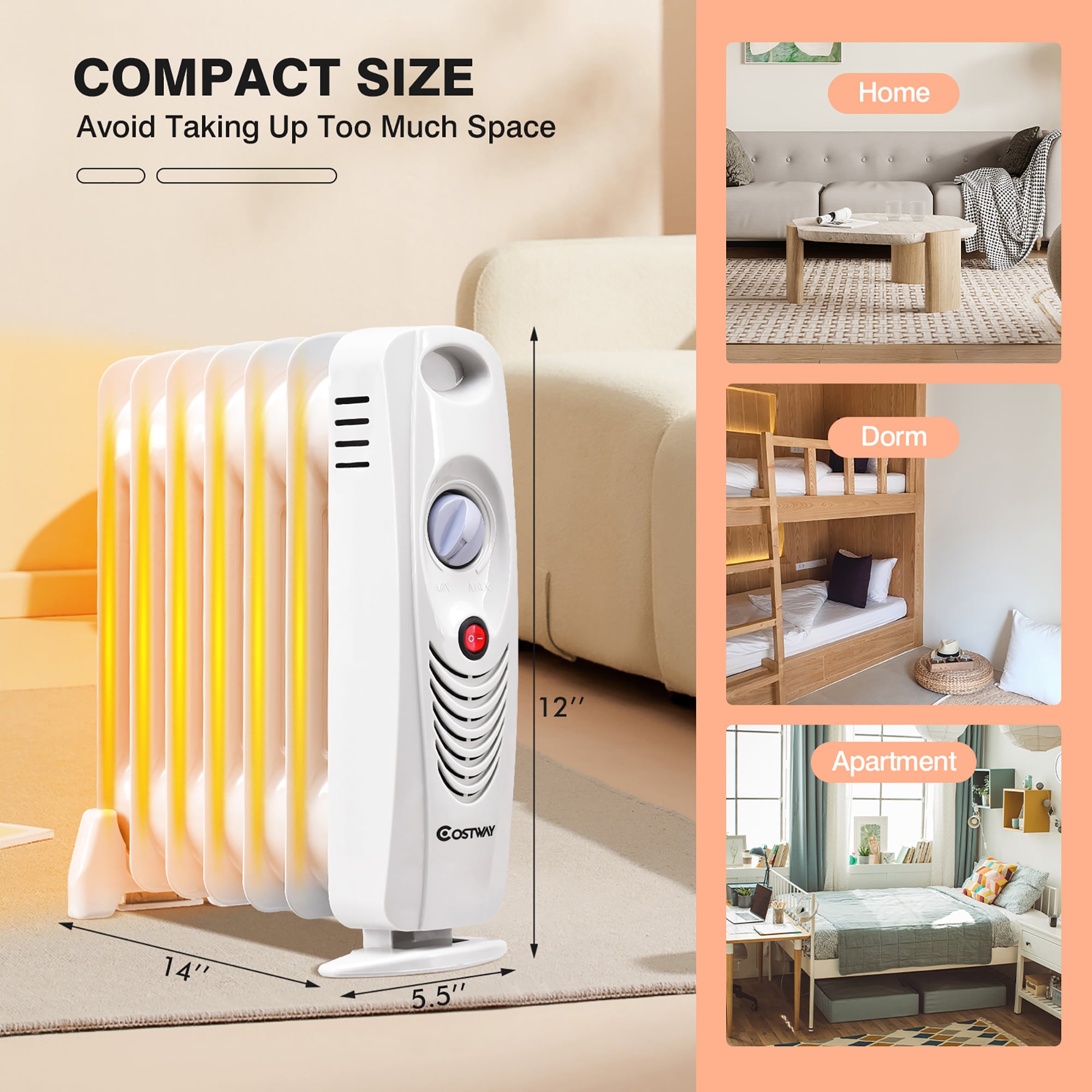 Costway SWL00034 Portable-Electric-Heat - View #8