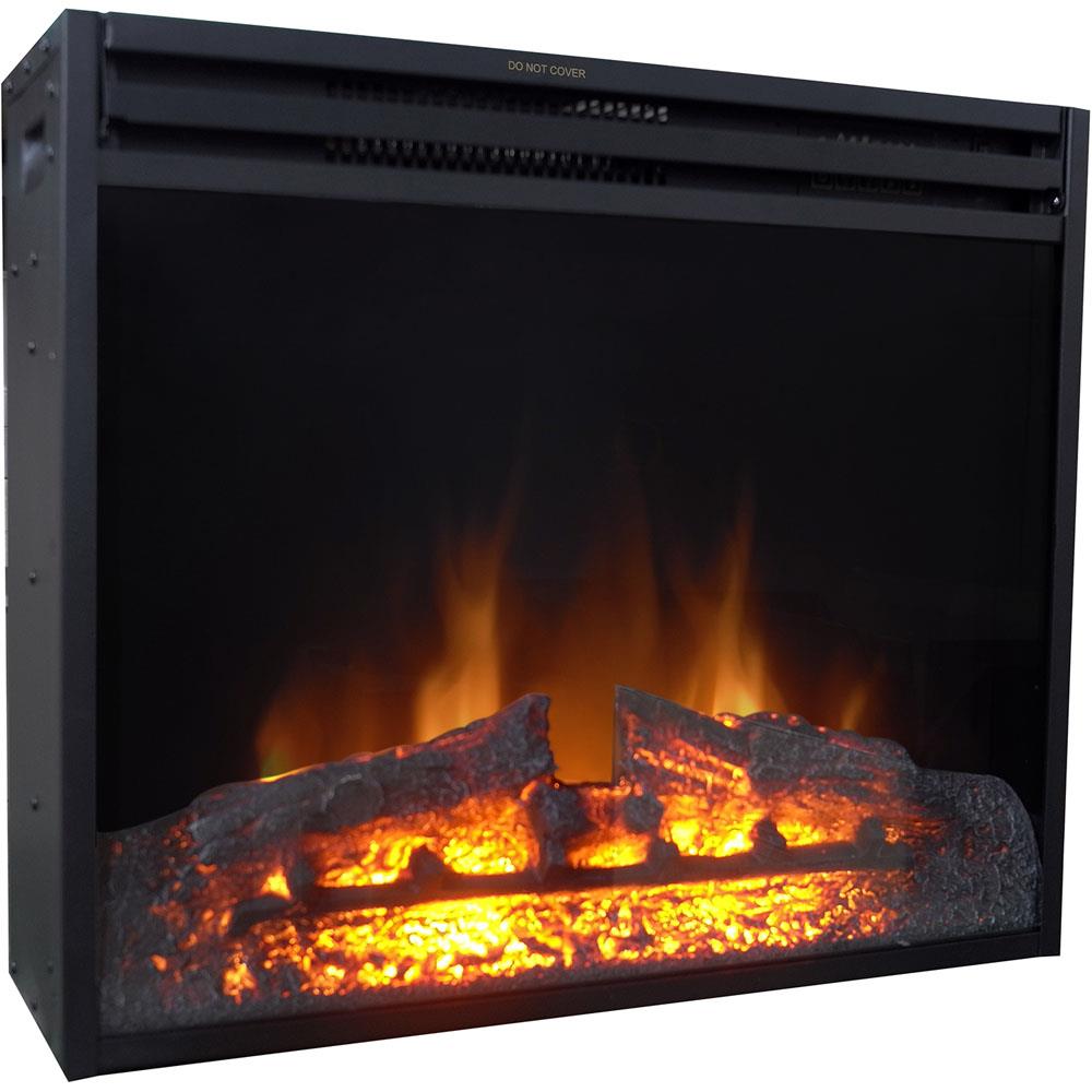 Ameriwood Home 29.69-in W Black Fan-forced Electric Fireplace 1277501COM Sansujyuku sansujyuku.com