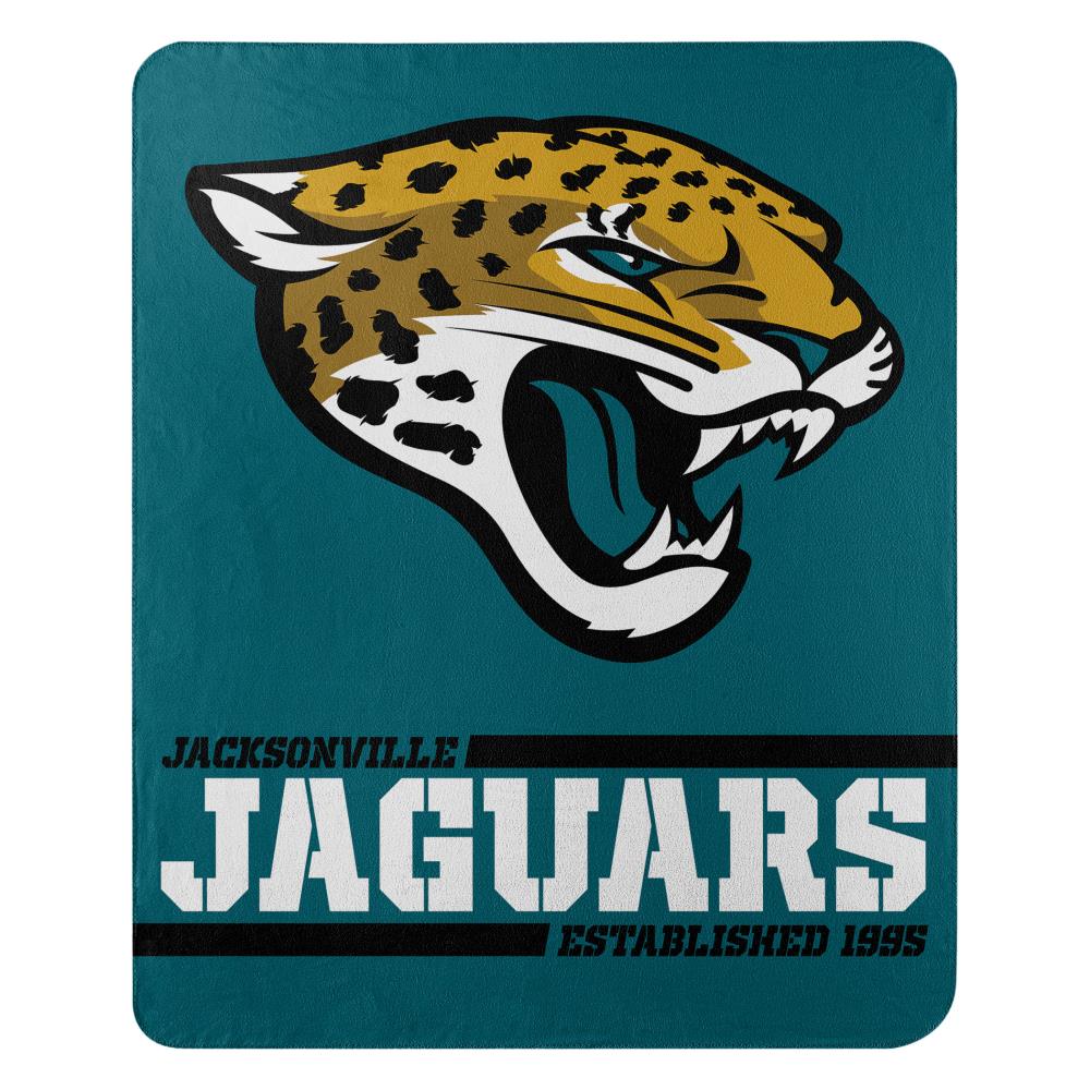 The Northwest Company 1NFL031040014RET Jacksonville Jaguars NFL 031 Split Wide Fleece Multi 50-in x 60-in 0.9-lb Throw