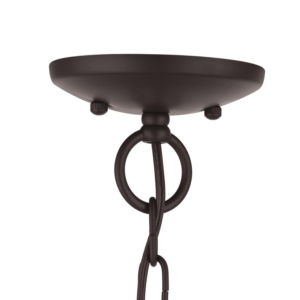 Bronze Mini Plug-in Crystal Candle Chandelier
