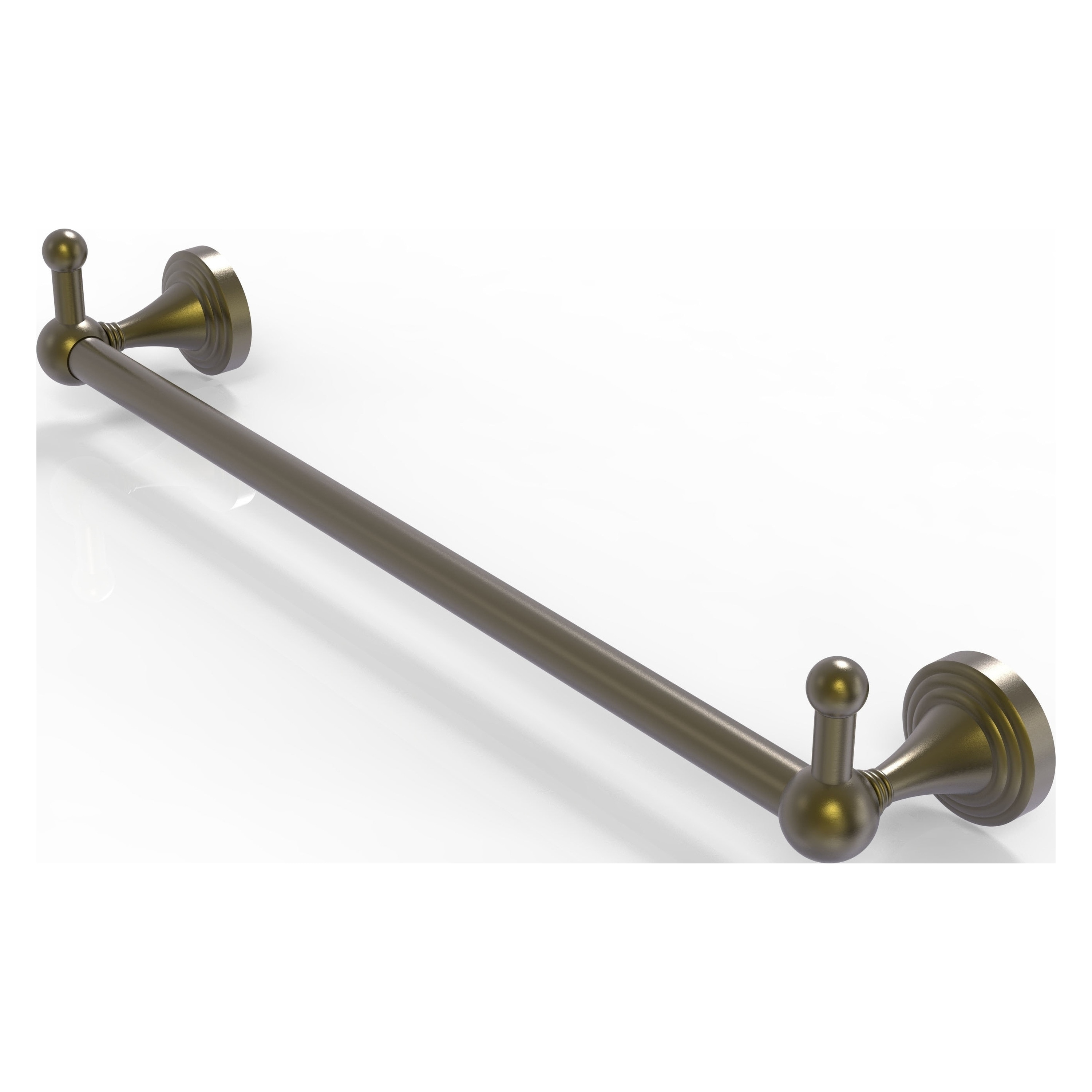 Allied Brass SG-41-18-PEG-ABR Sag Harbor 18-in Antique Brass Wall mount Single Towel Bar