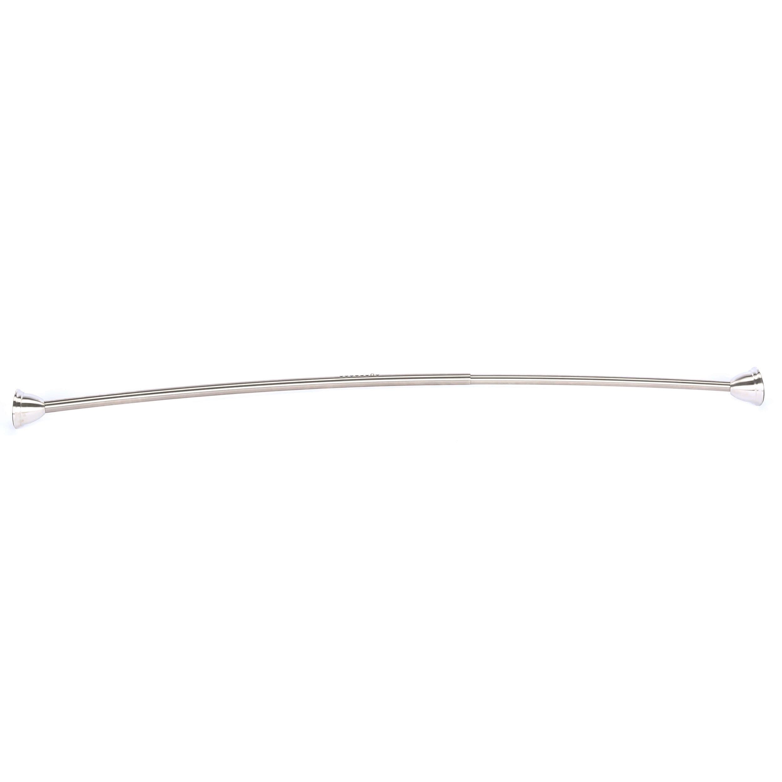 Honey-Can-Do 72 Curved Shower Rod, Brushed Nickel