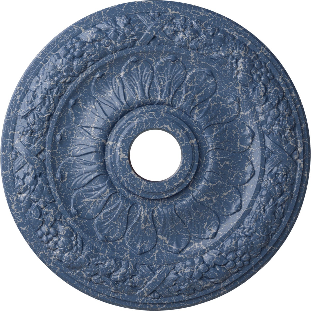 Ekena Millwork CM24SWAMC Swindon 24-in W x 24-in L Americana Crackle Polyurethane Ceiling Medallion