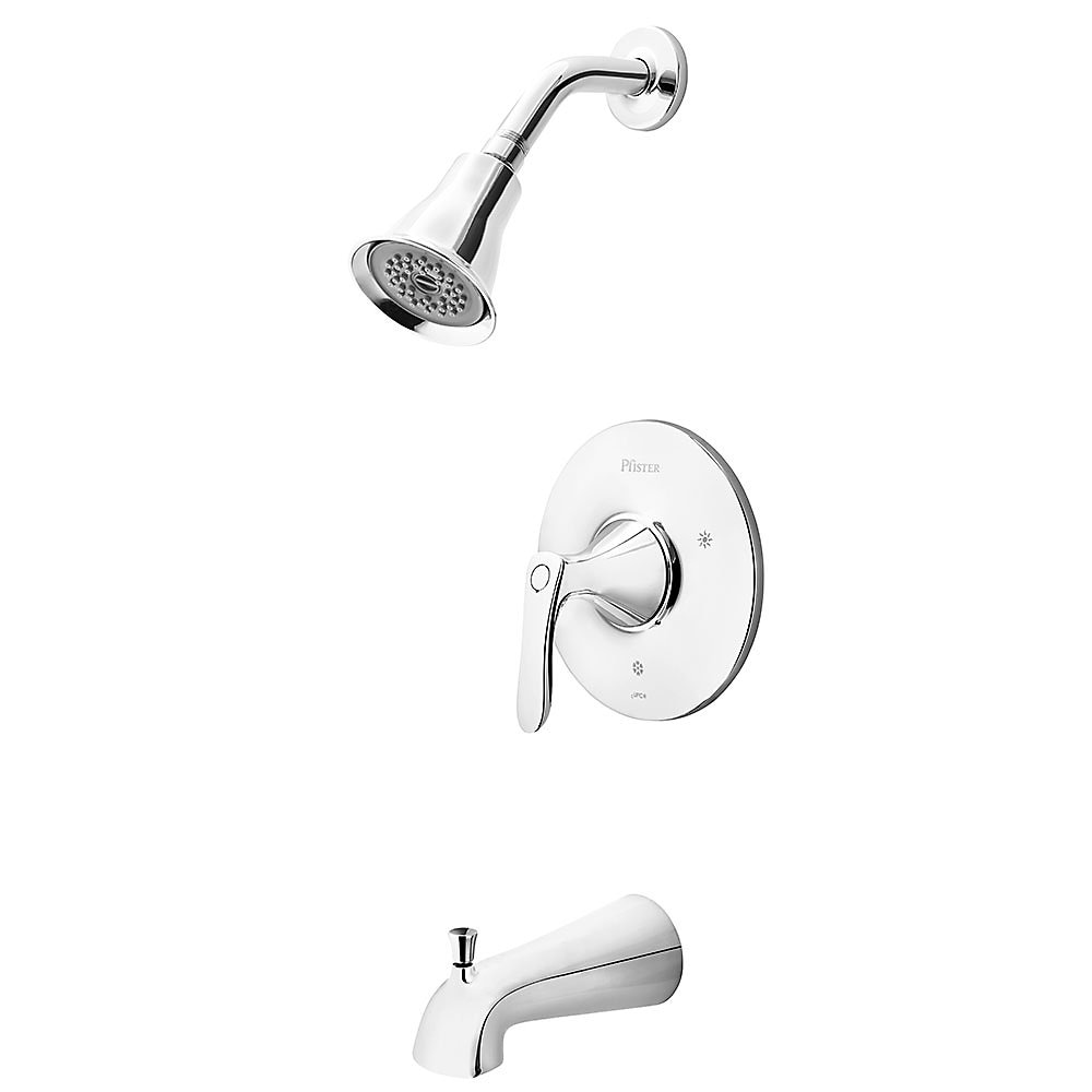 Pfister Weller Polished Chrome 1-handle Single Function Round Shower Faucet