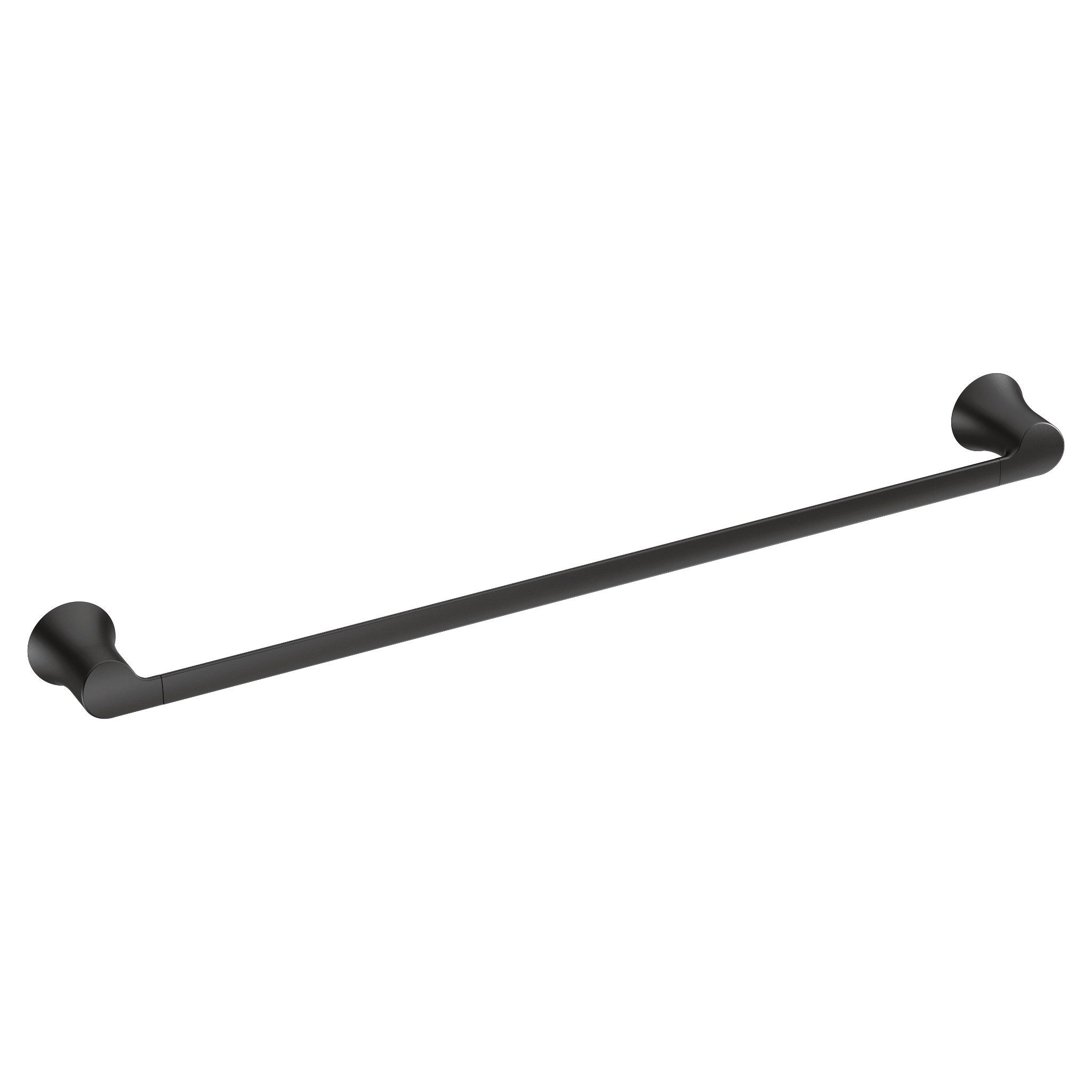 Moen Doux 24 In Matte Black Wall Mount Single Towel Bar In The Towel   40974428 