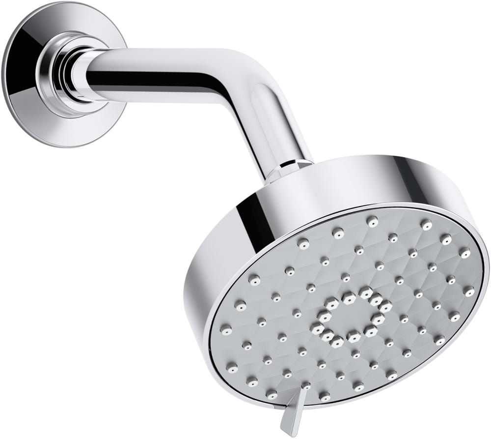 Polished Chrome Multifunction Wall Mounted Showerhead