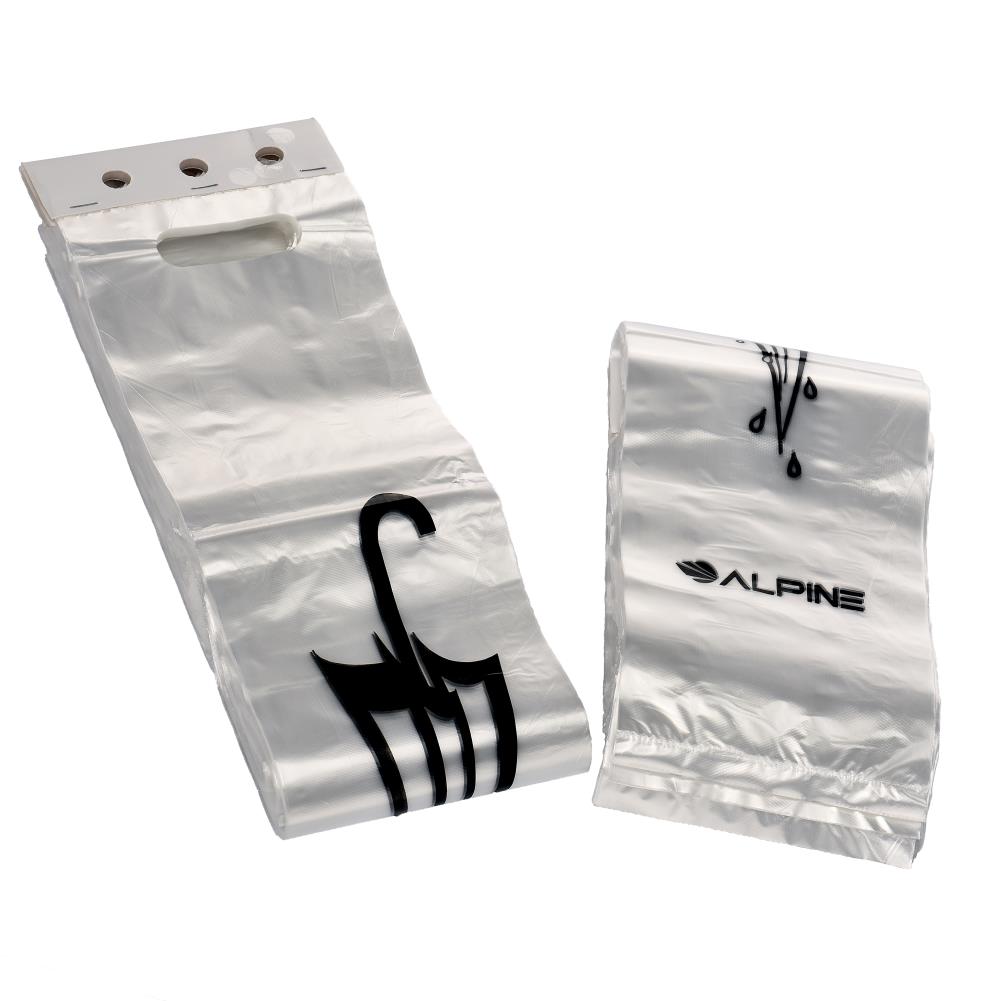 Alpine Industries ALP489-TOU 1000-Pack 1-Gallon Clear Plastic Wet Umbrella Trash Bag