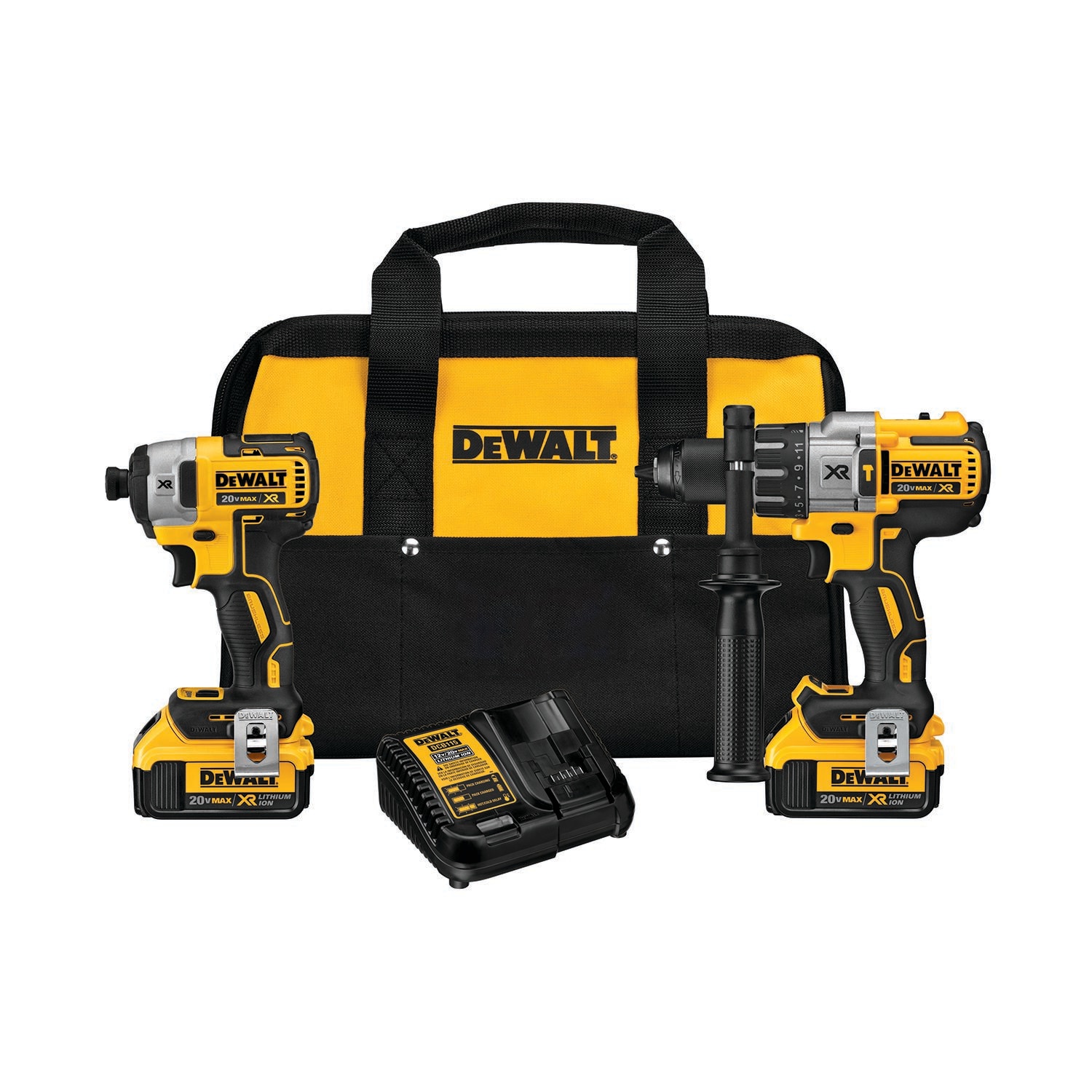 DEWALT XR 3-Tool 20-Volt Max Brushless Power Tool Combo Kit with