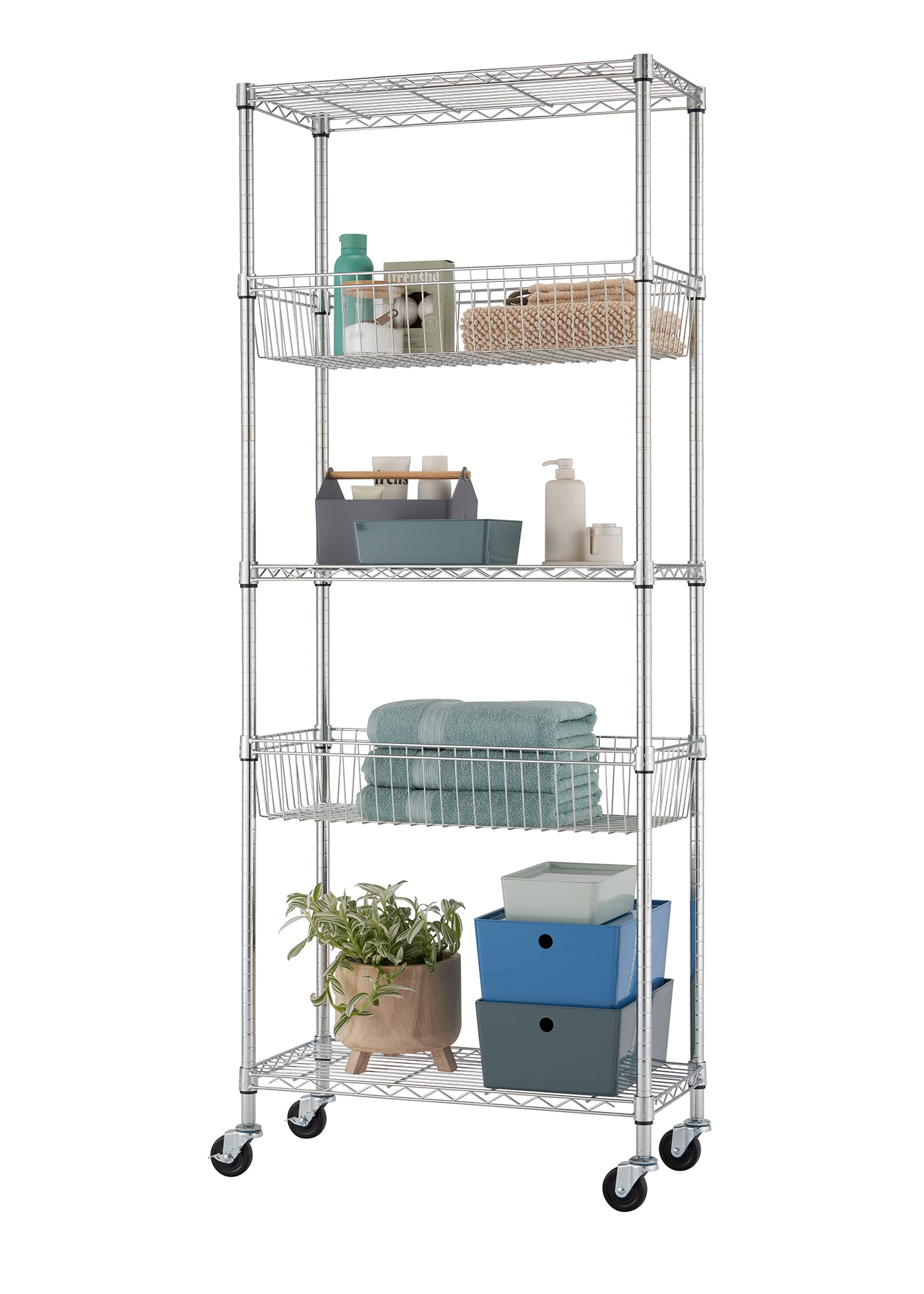 Trinity Basics EcoStorage 5-Tier Pantry Rack - Chrome