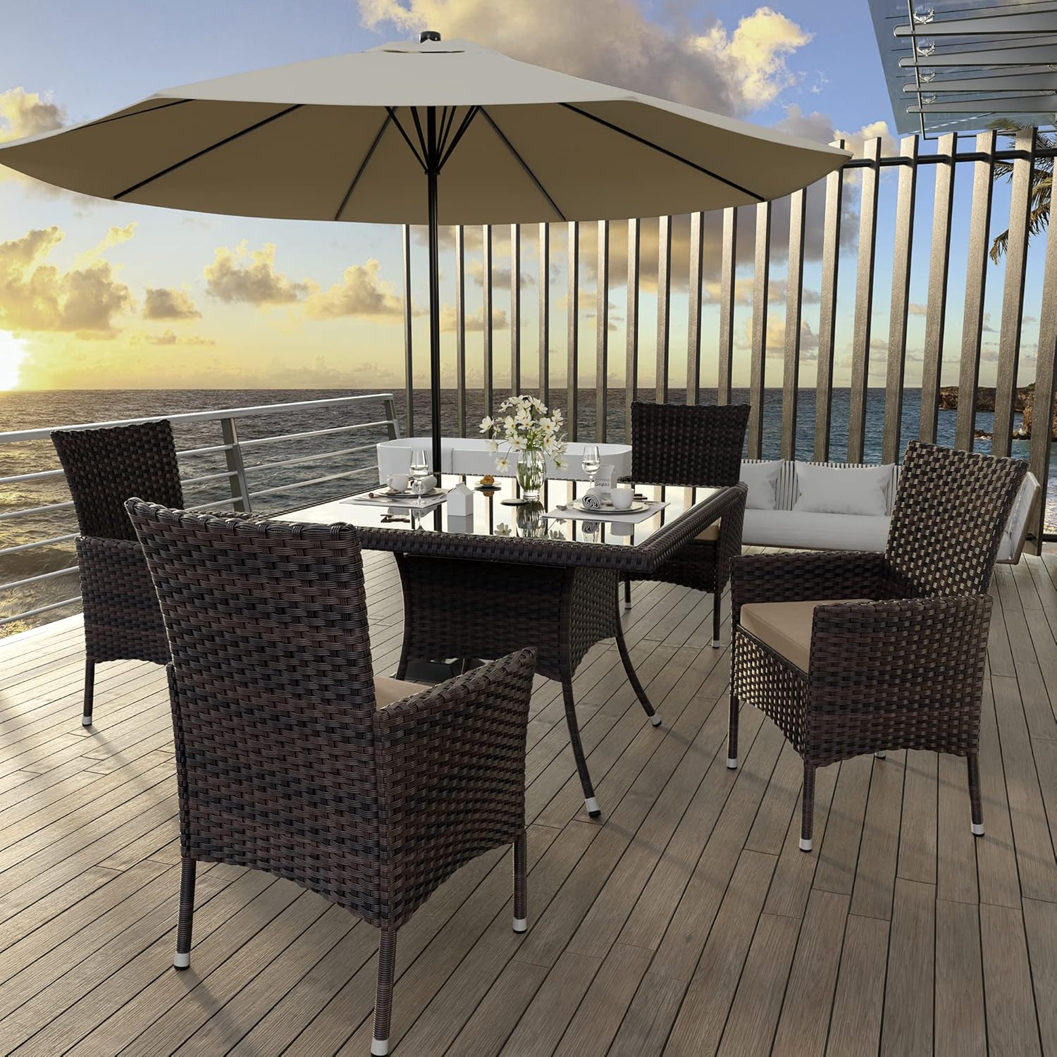 ALAULM LS-DT5-SAND Patio-Dining-Sets - View #5