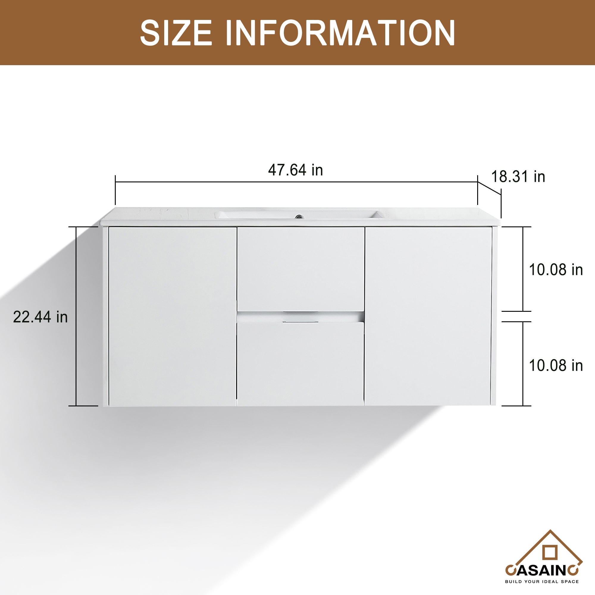 CASAINC JMJ-BCB2024-BRE Bath-Vanity-Combo - View #3