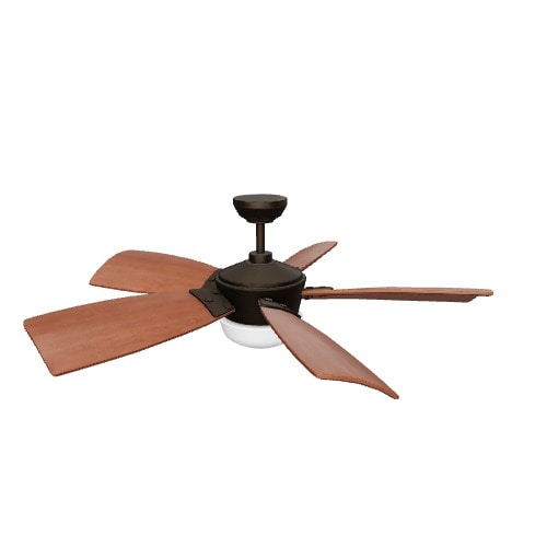 Harbor Breeze Saratoga II 60-in Oil Rubbed Bronze LED Indoor Ceiling Fan with Remote (5-Blade)