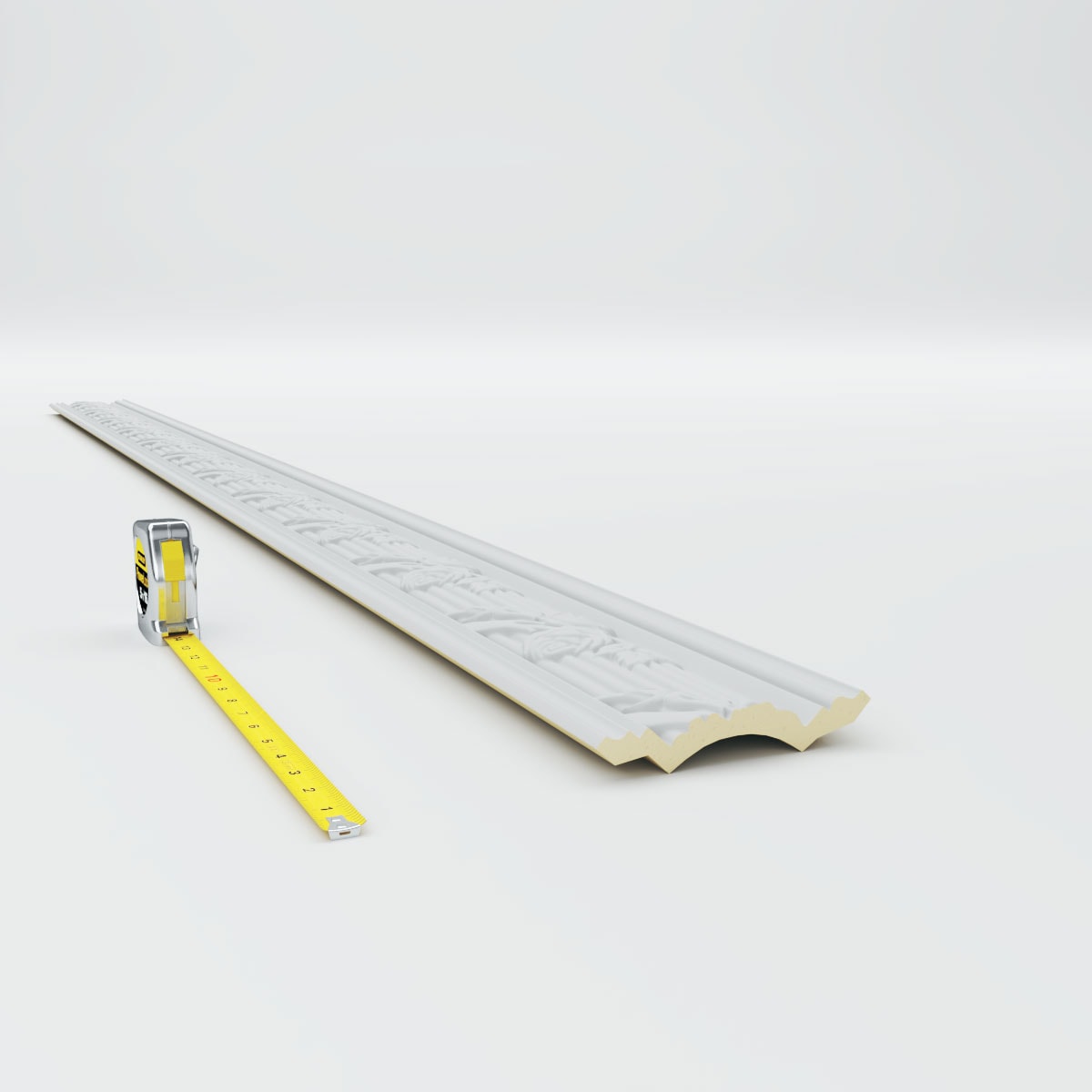 Ekena Millwork 4 1/4"H x 4 1/4"P x 6"F x 94 1/2"L, (7 7/8" Repeat), Winston Crown Moulding