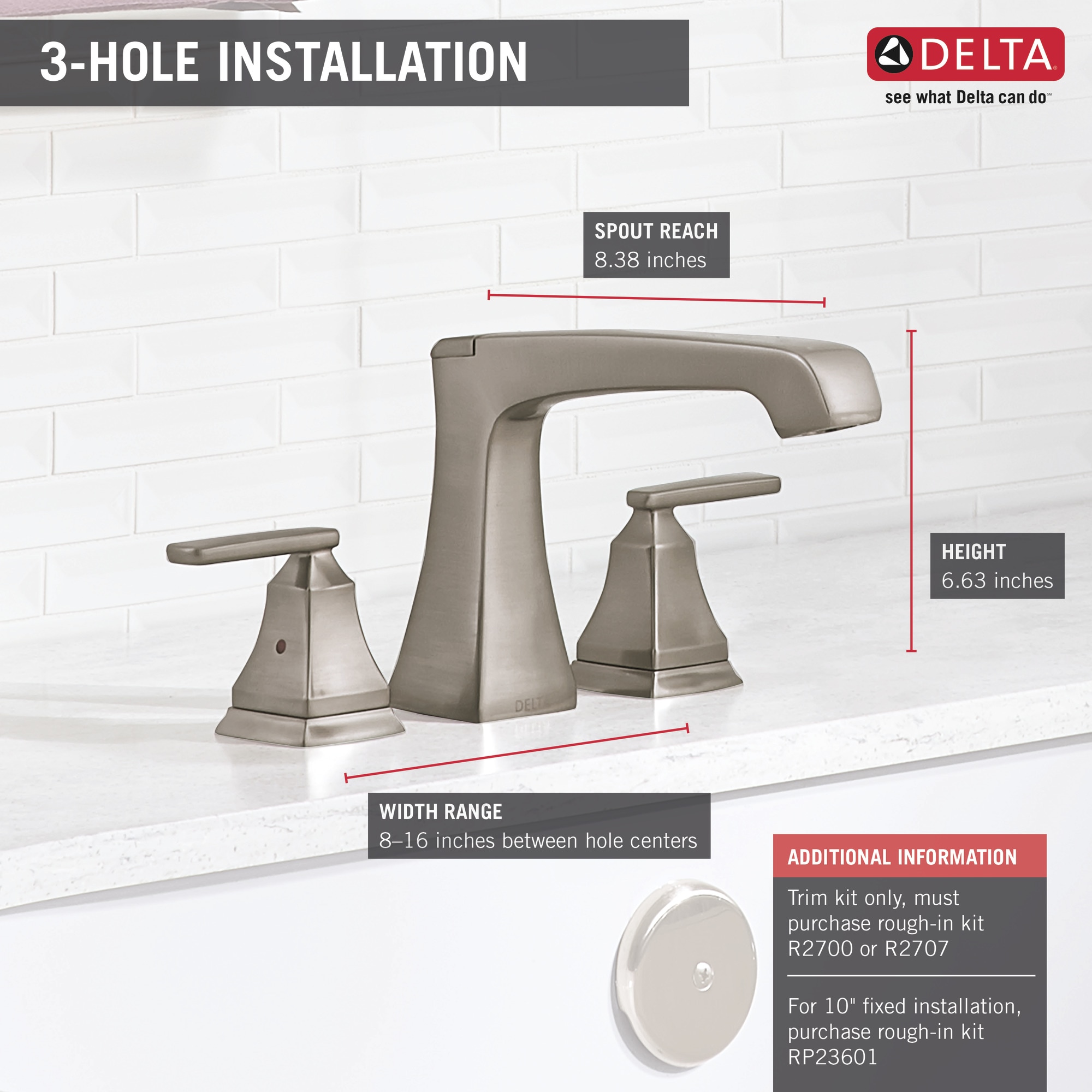 Delta T2764-SS Roman-Tub-Faucets - View #3