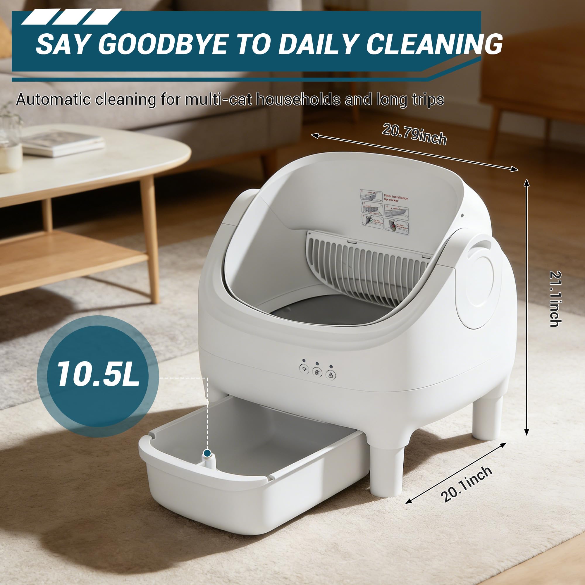 DEXSO ENCOREPPSBA18811 Cat-Litter-Box - View #2