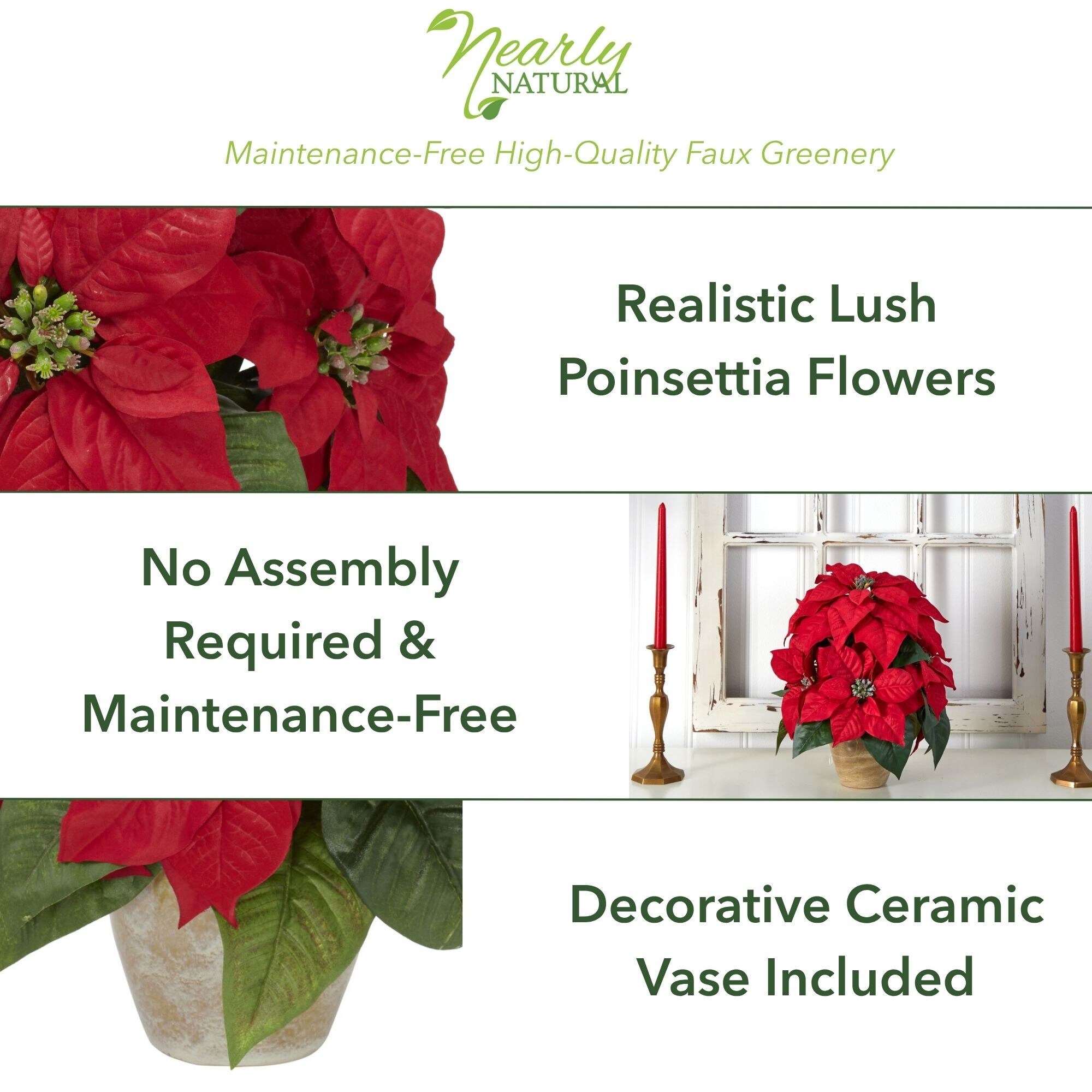 Nearly Natural 1268 Table-Christmas-Decorations - View #2