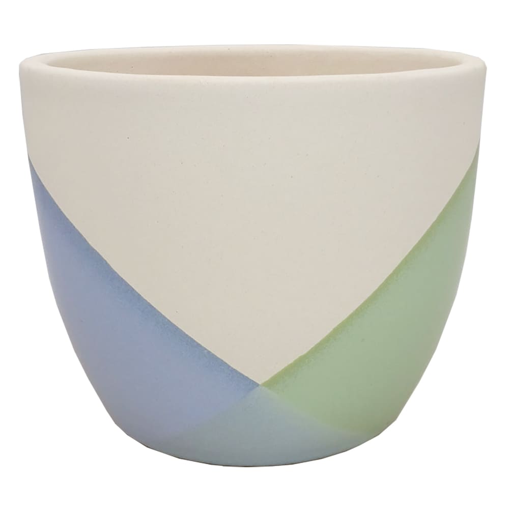 Origin 21 2353 CRS2 Round 8.1-in W Small Multiple colors/finishes Ceramic Indoor/Outdoor Planter with Drainage Holes
