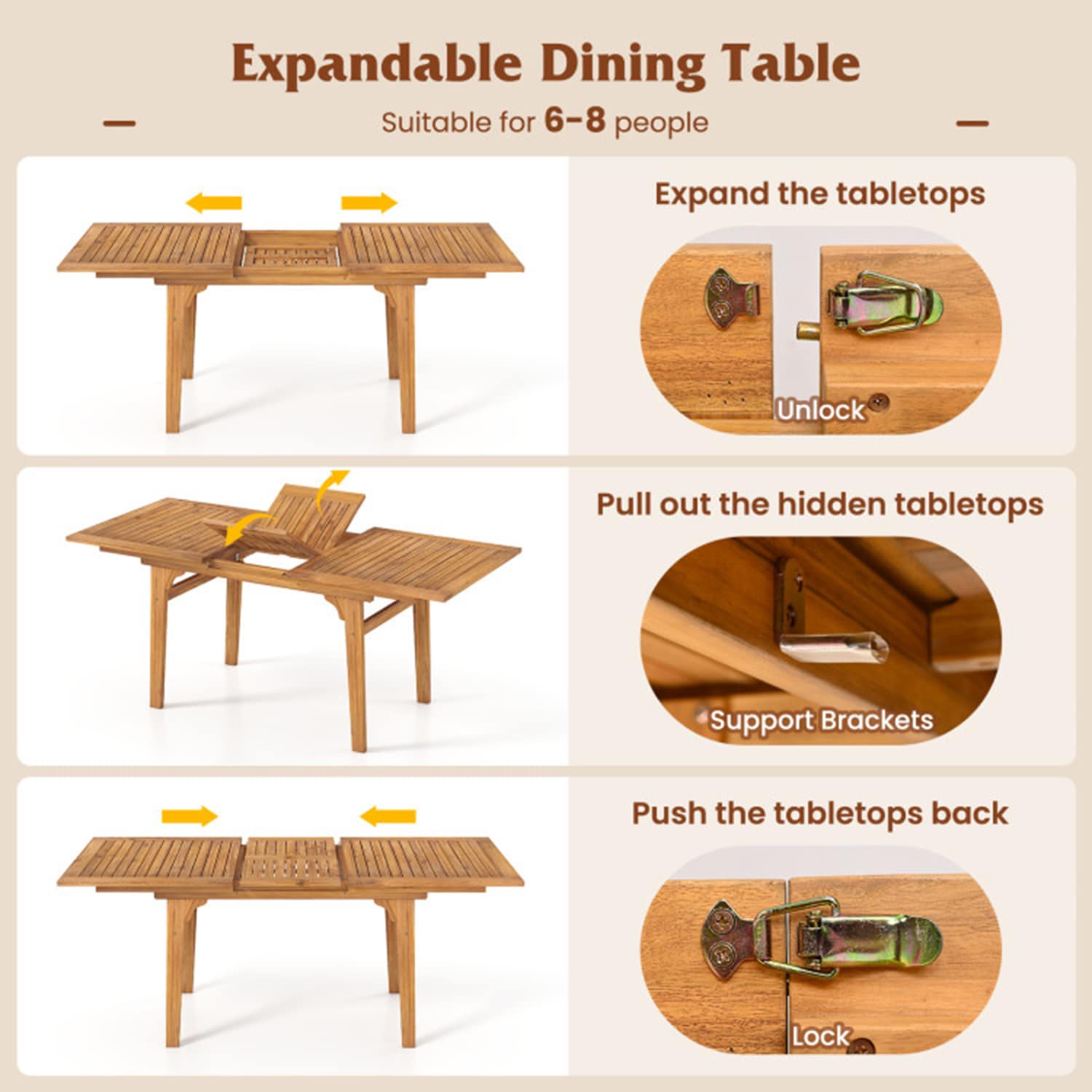 Mondawe MO-HW73614BN2 Patio-Dining-Sets - View #5