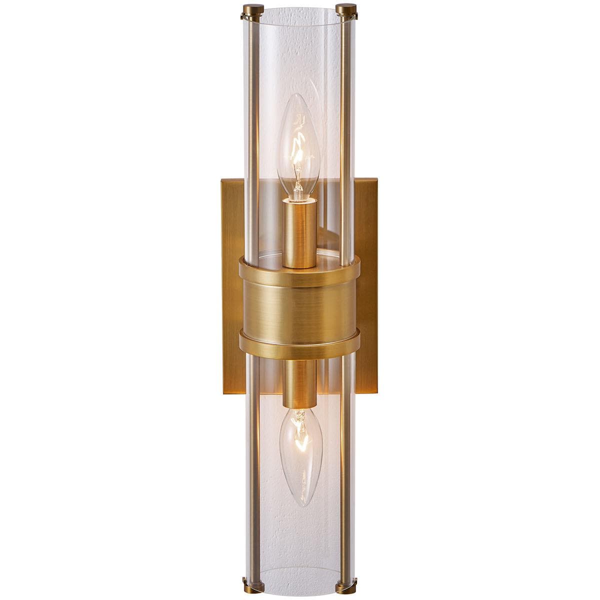Kalco Lighting  521332VGB Duet Wall Sconce Wall Light in Vintage Brass