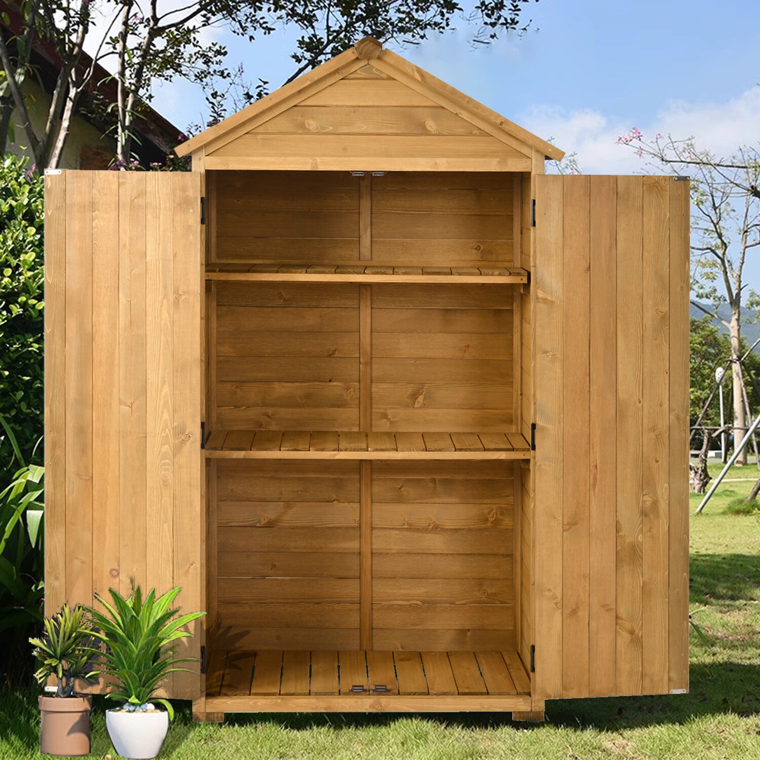 Maincraft 2-ft x 3-ft Storage Shed (Floor Included) in the Wood Storage ...