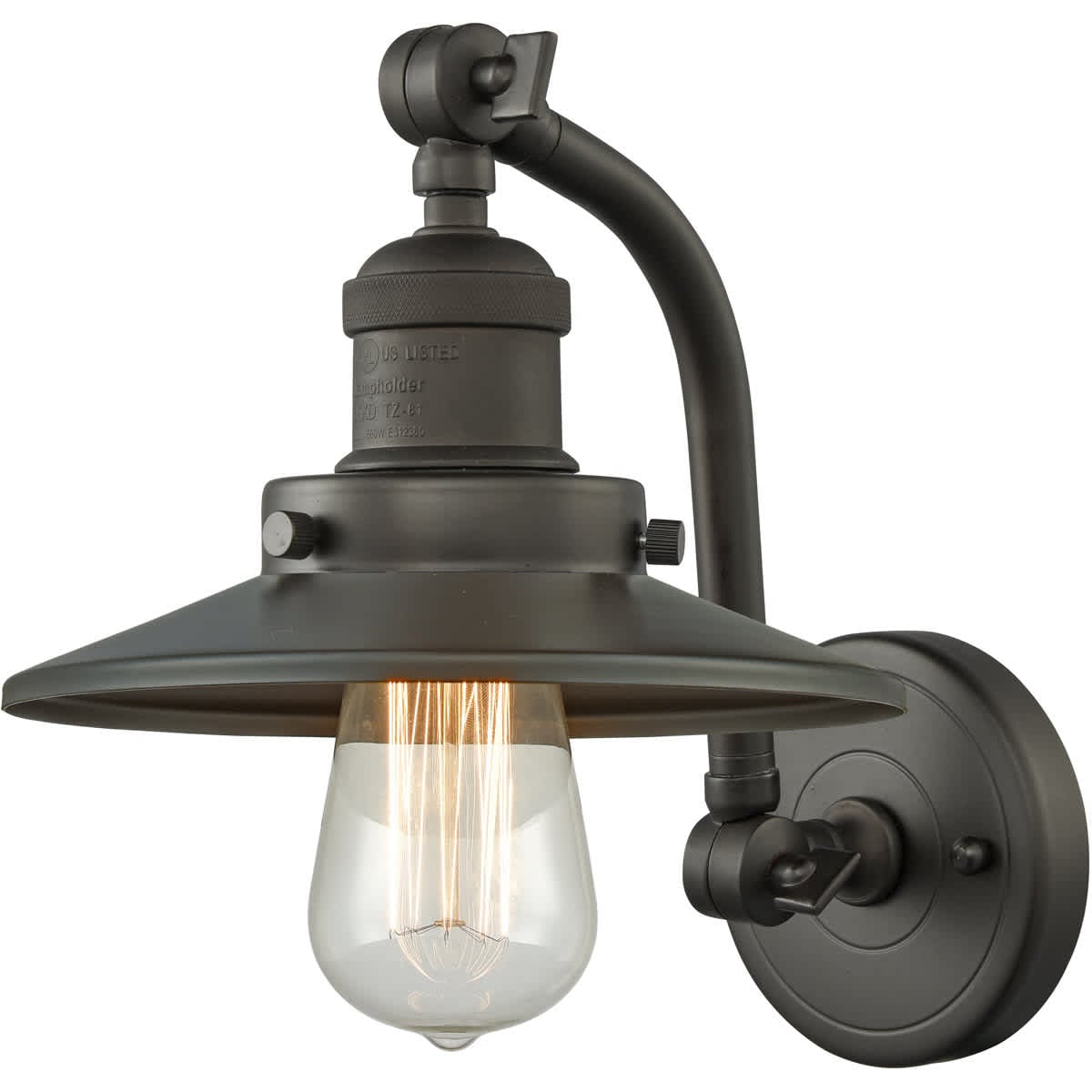  515-1W-OB-M5-LED Franklin Restoration Railroad Wall Sconce Oil Rubbed Bronze