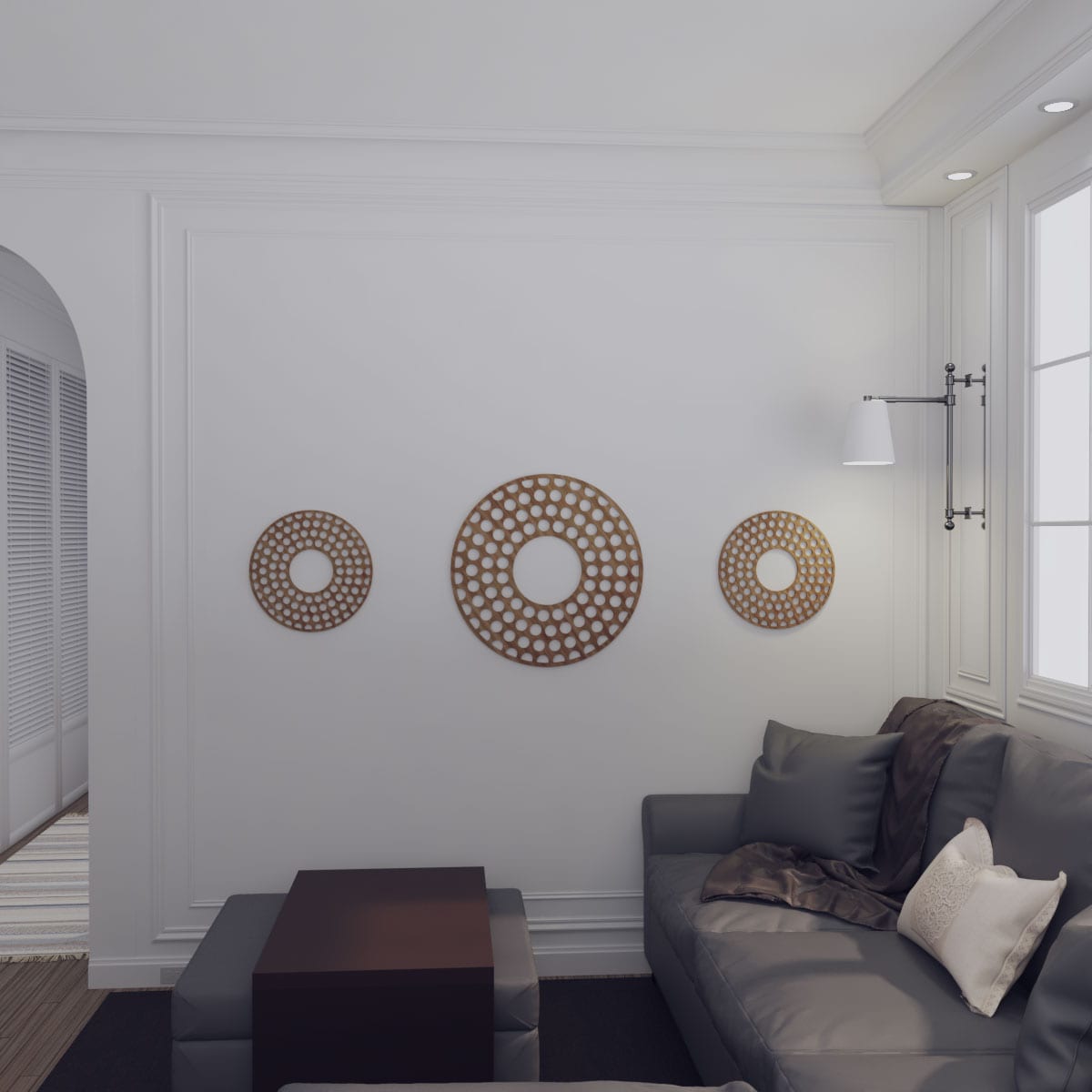 Ekena Millwork CMWP22X22X0250FFWA Ceiling-Medallions - View #10