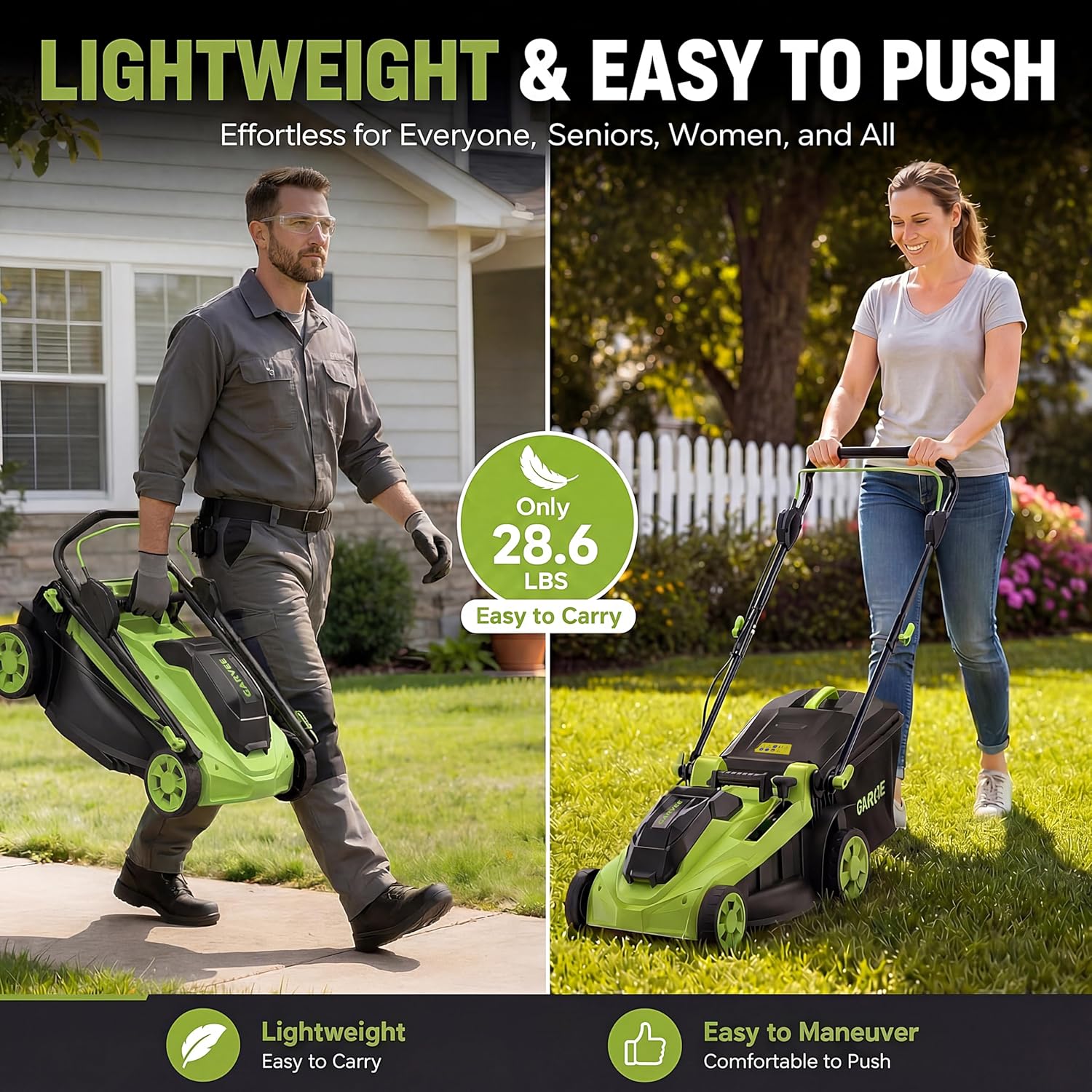 GAOMON CQC-Q2KPGU-X4W1 Push-Mower-Electric - View #6