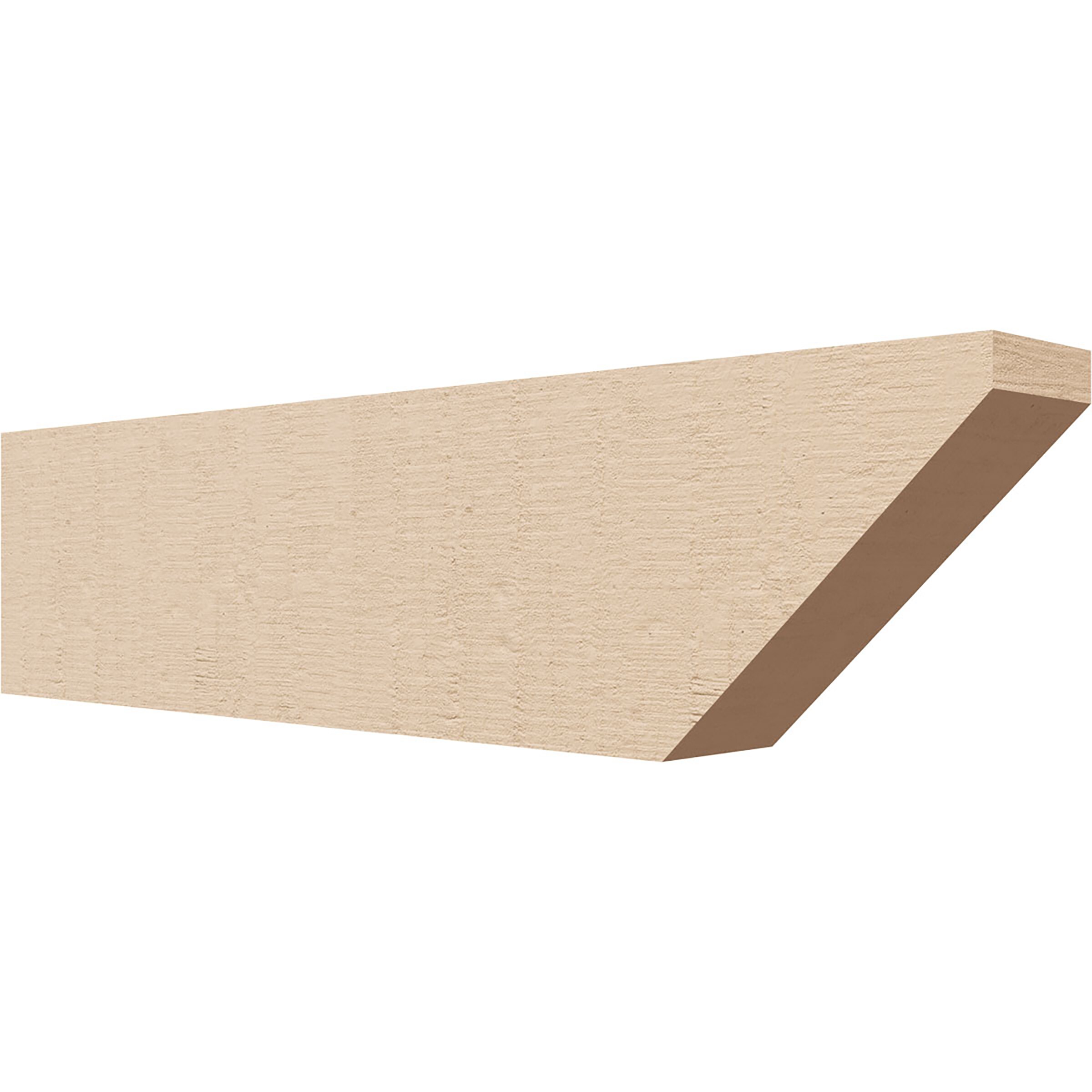 Ekena Millwork RFTU02X04X16CONRCPR Concord Woodgrain 2-in x 4-in x 16-in Brown Urethane Standard bracket