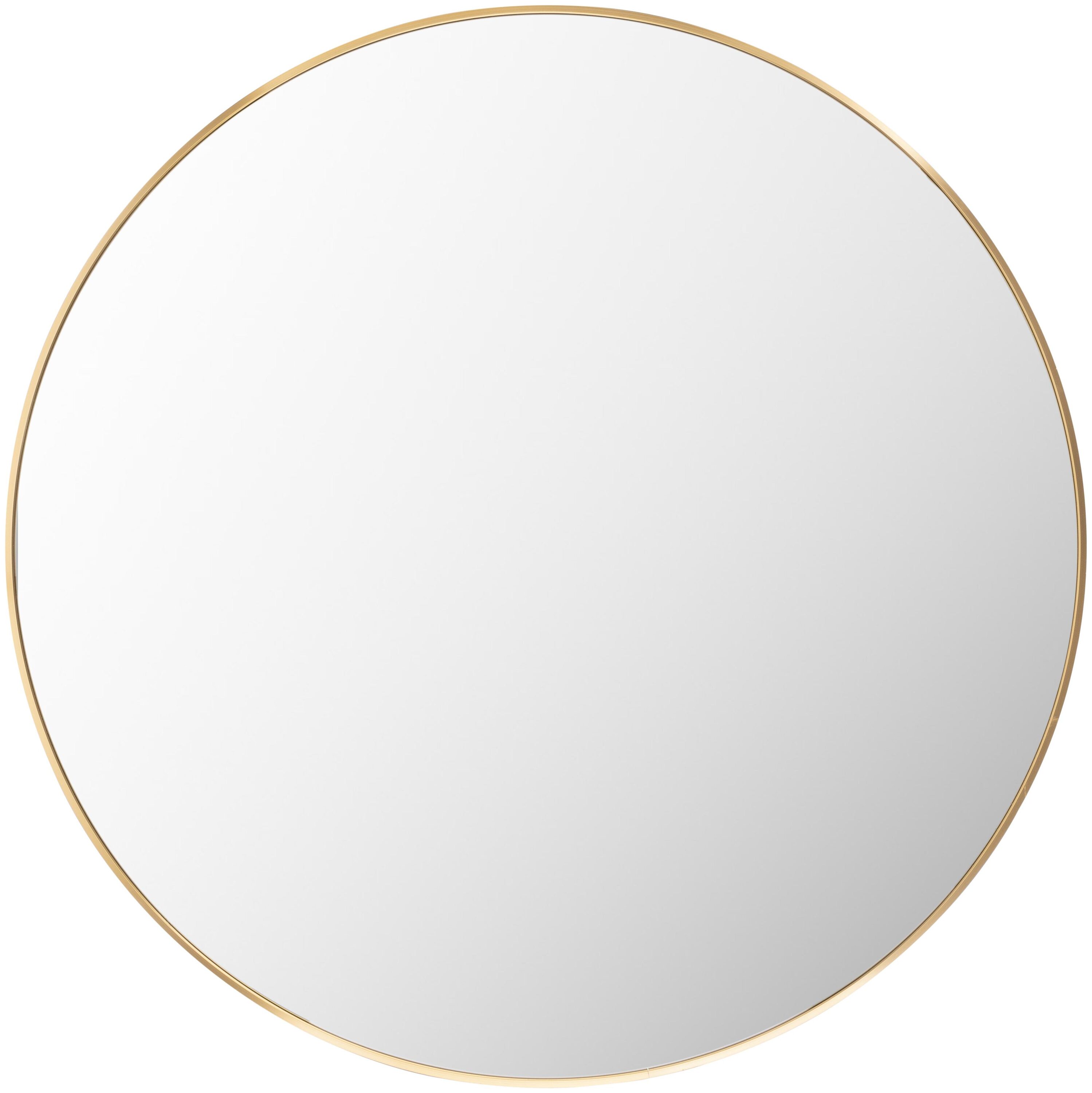 Livabliss RAY039-4040 Aranya 40-in W x 40.0-in H Round Gold Framed Wall Mirror
