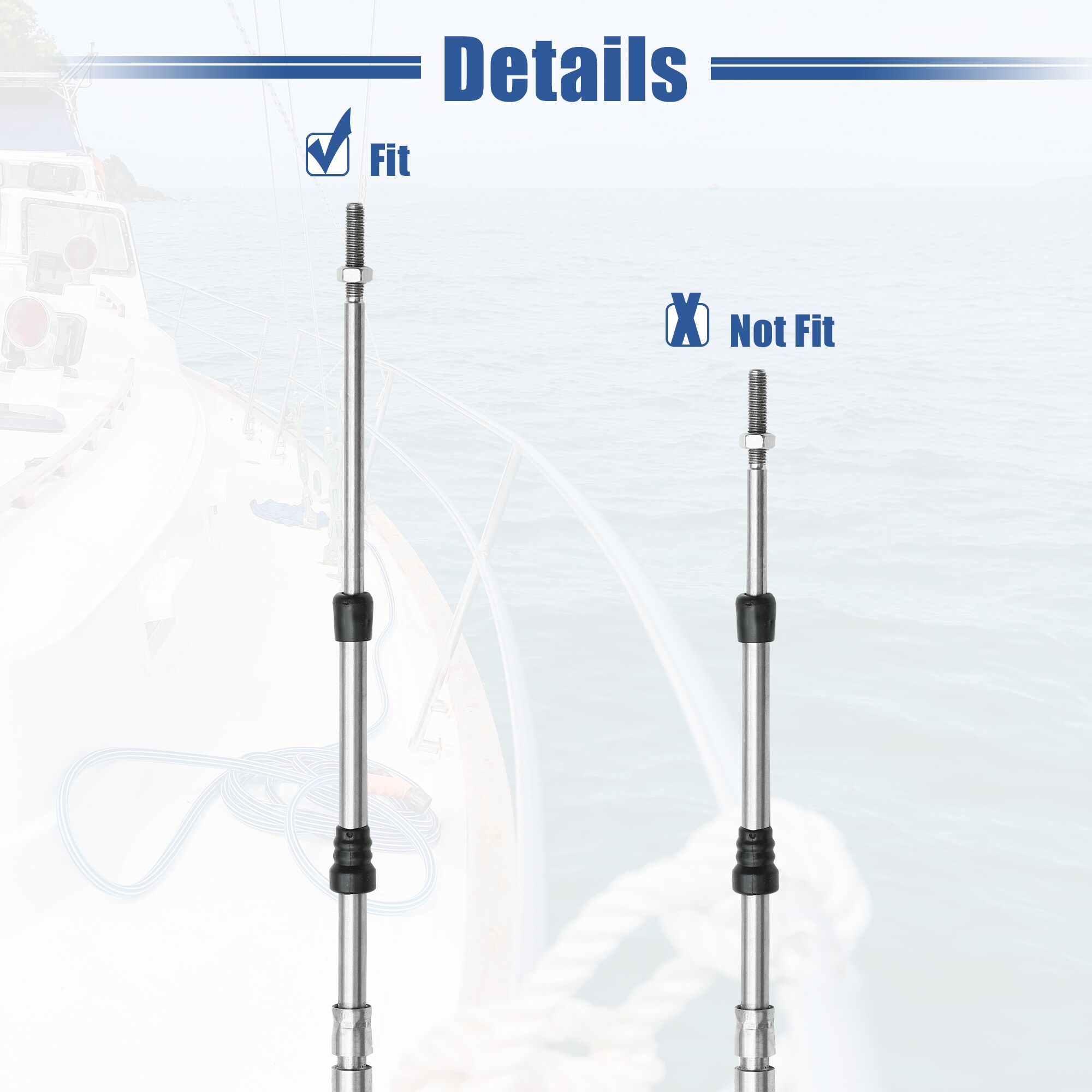 Unique Bargains S25122900UX3867 Boat-Control-Cables - View #5