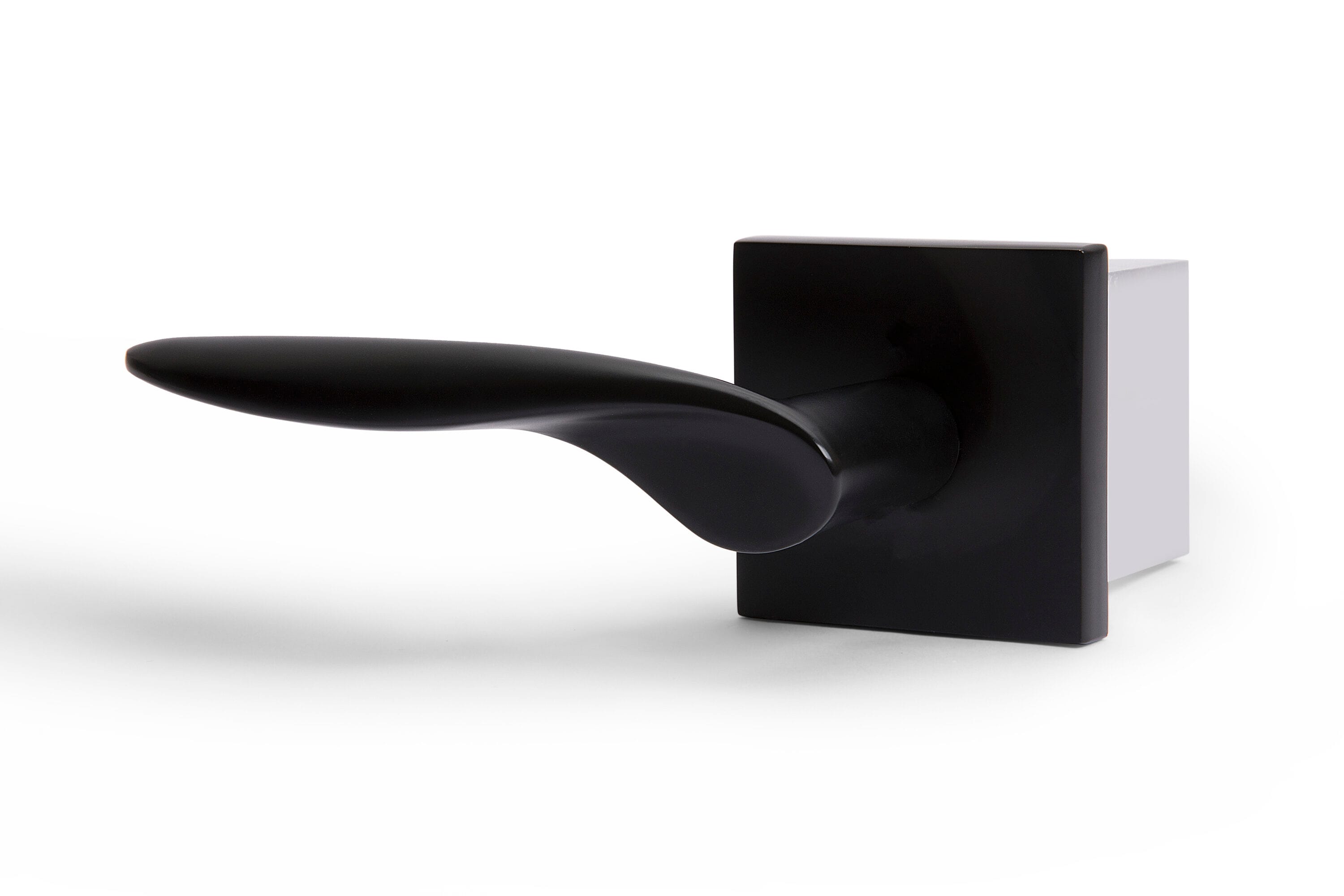McBowery MB-1106PVMB-LH Lafayette Matte Black Left-Handed Interior Bed/Bath Hall/Closet Combined Door Handle