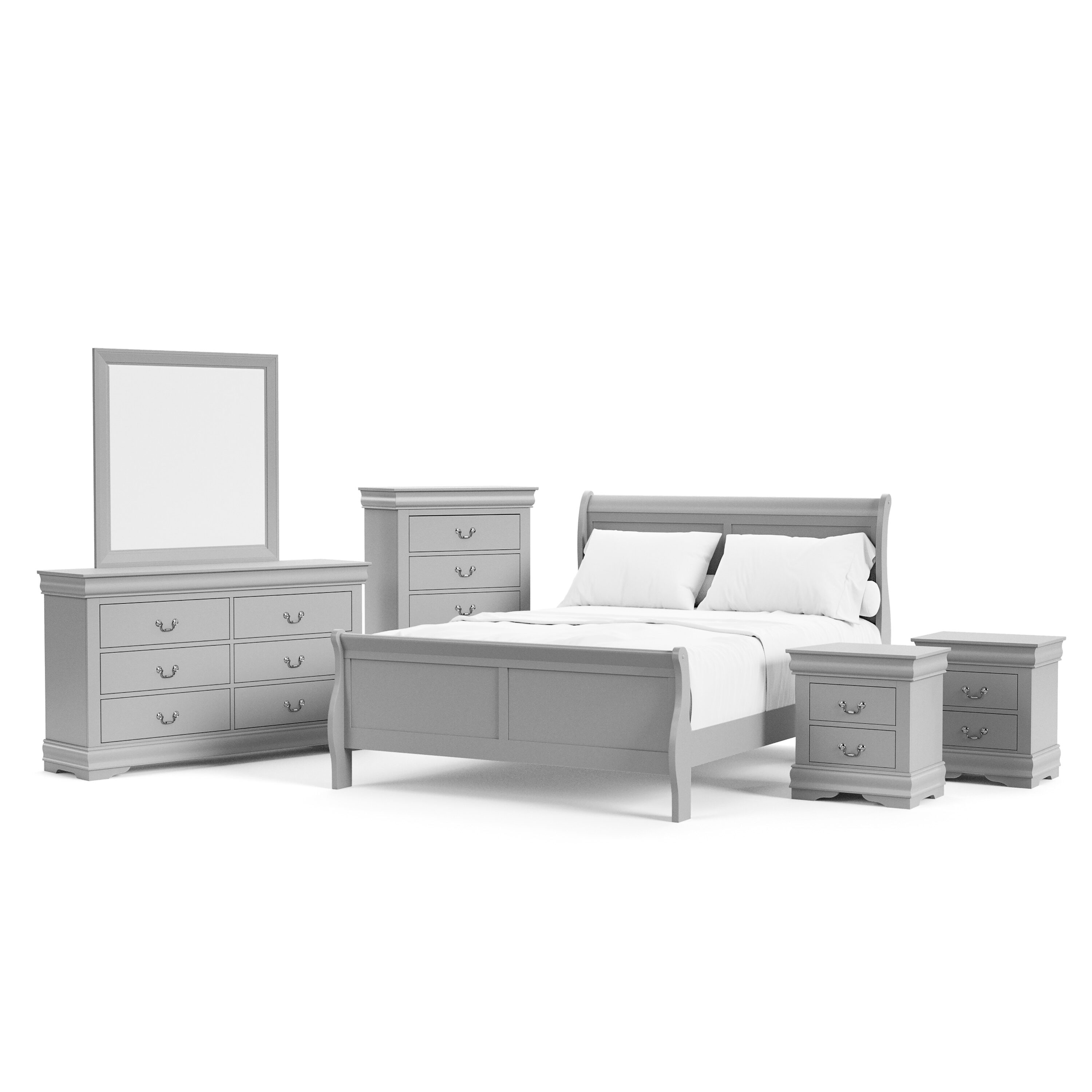 Furniture of America IDFN7866GY-Q6PC Bedroom-Sets - View #2