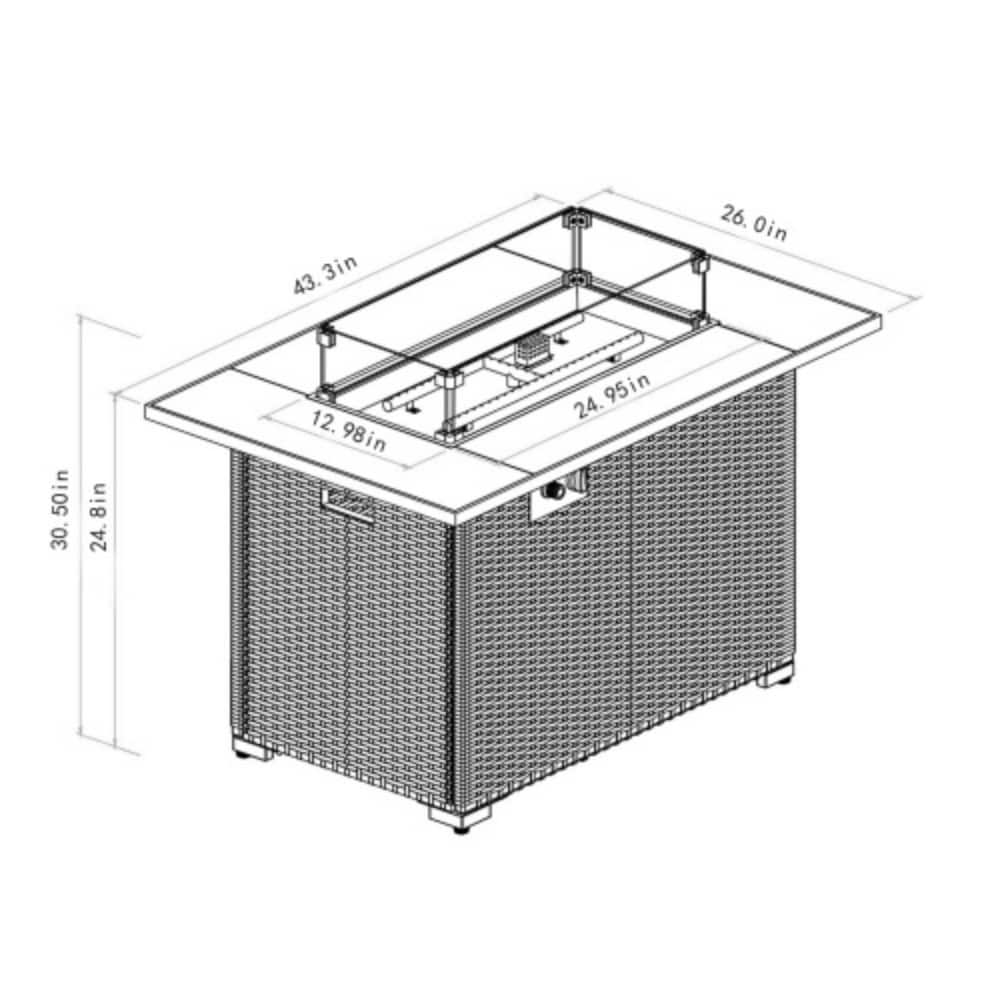 Poly furniture W85343036 Outdoor-Gas-Firepits - View #13
