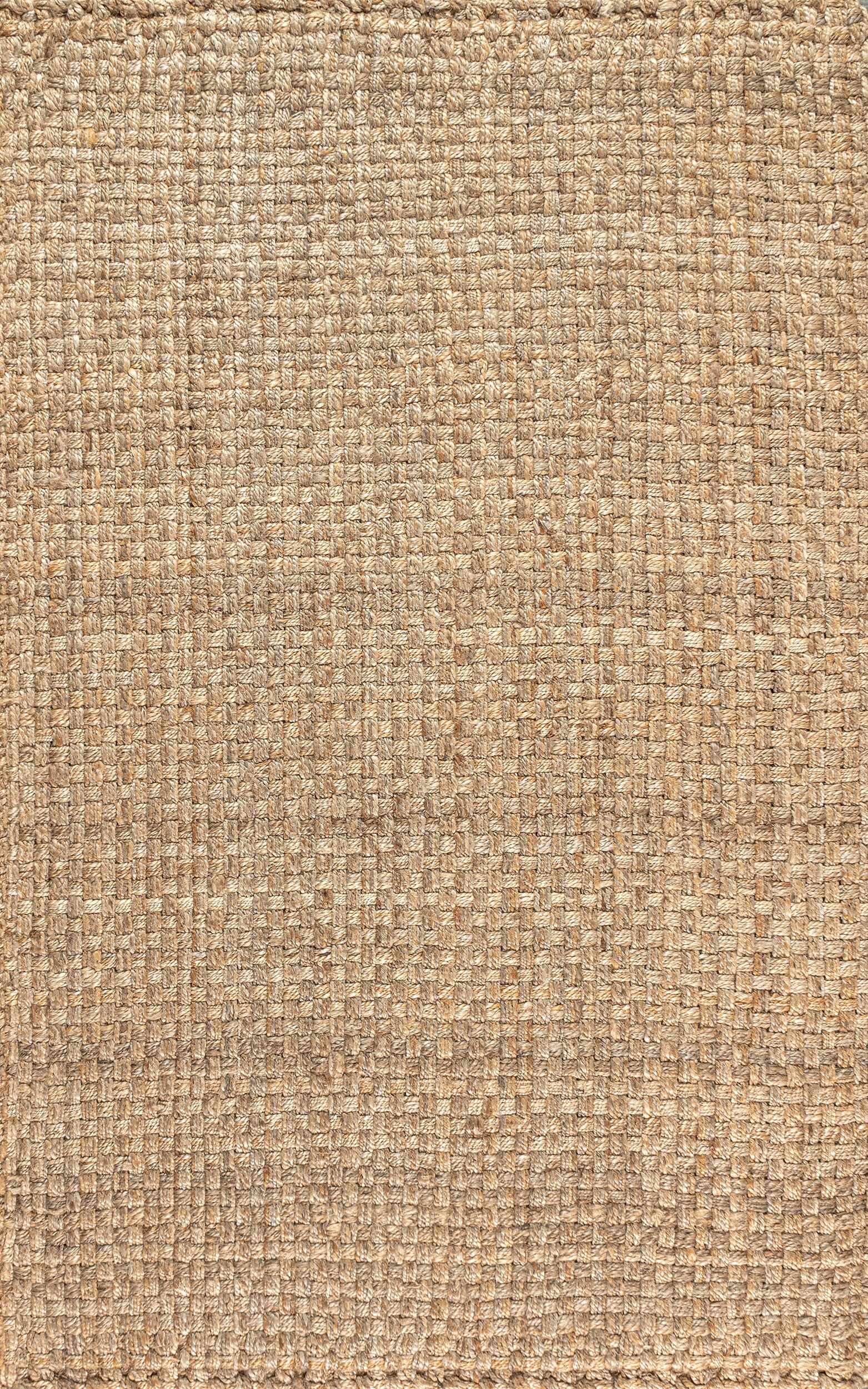 JONATHAN Y Natural Fiber 4 X 6 (ft) Jute Natural Indoor Solid  Bohemian/Eclectic Area Rug in the Rugs department at