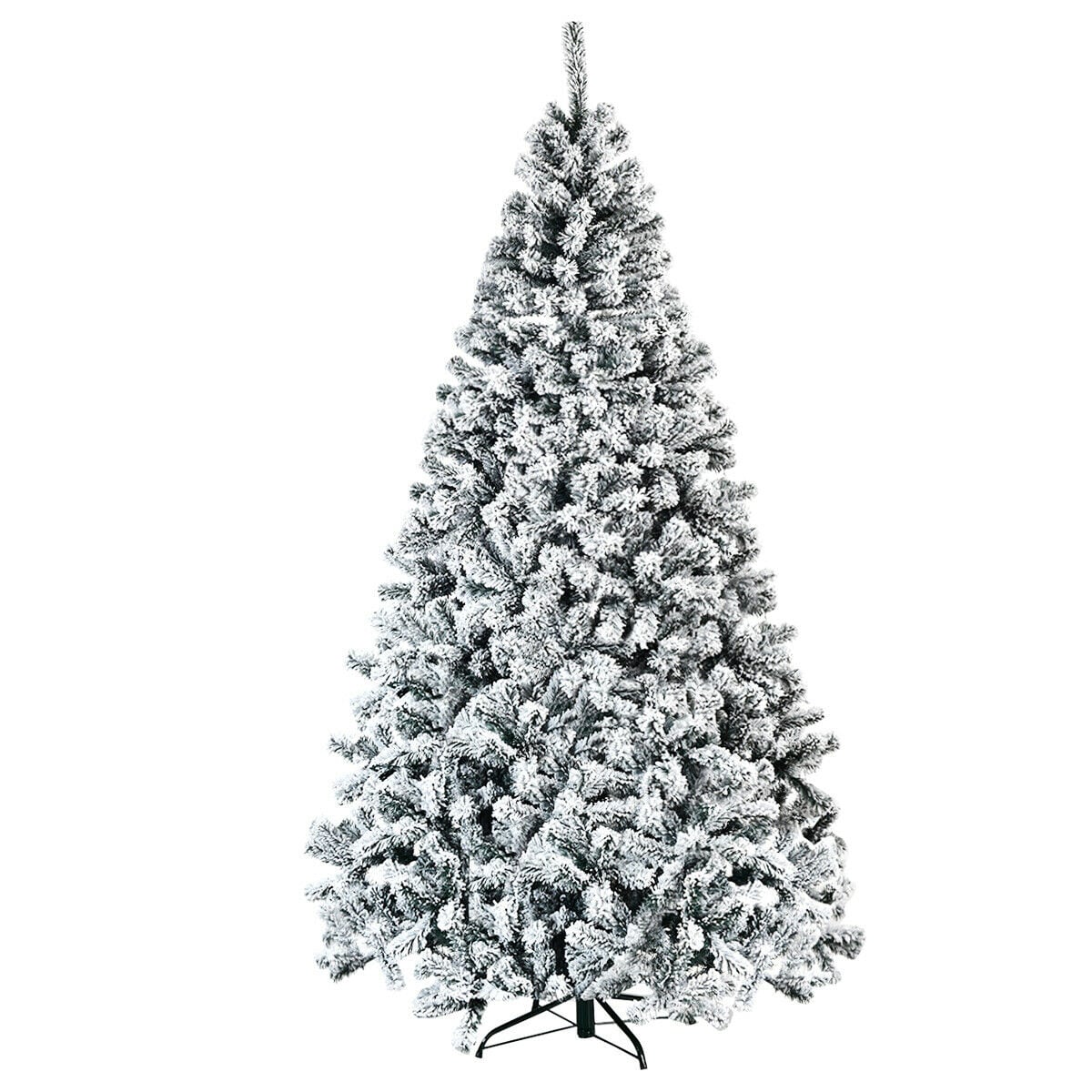 WELLFOR CM-HWY-22068 7.5-Feet Flocked Artificial Christmas Tree