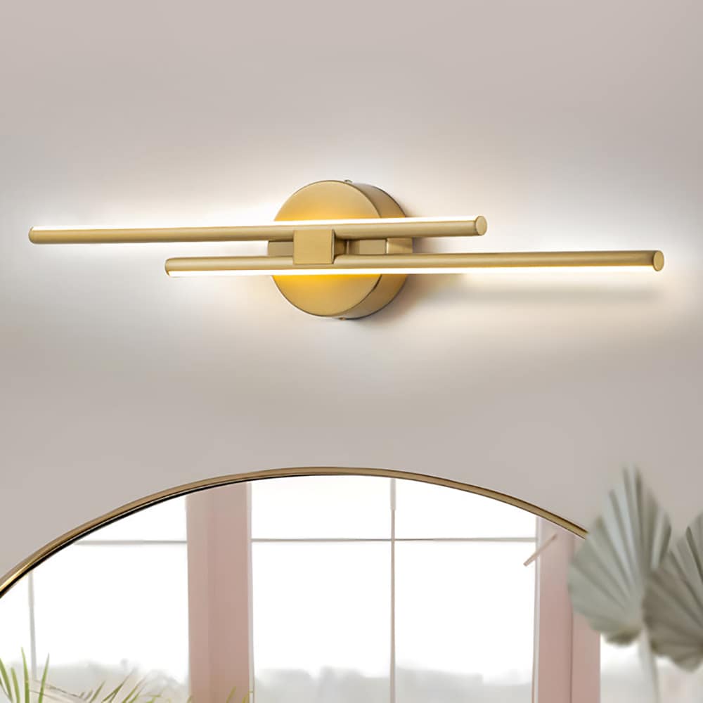 EDISLIVE Y81010000046078 23.6-in 2 -Light Gold Integrated LED Modern/contemporary Vanity light
